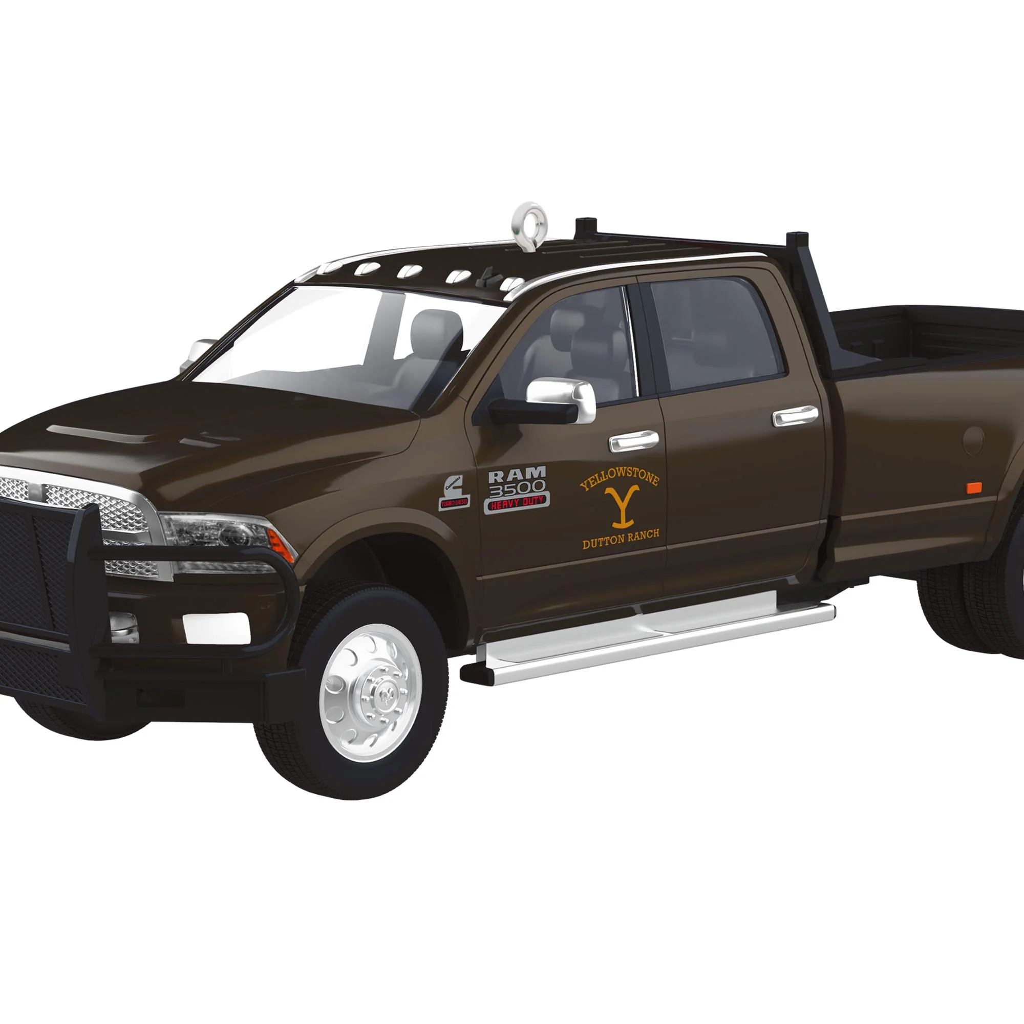 2014 Dodge Ram 3500 Yellowstone — 2025 Hallmark Keepsake Christmas Ornament - Image 4