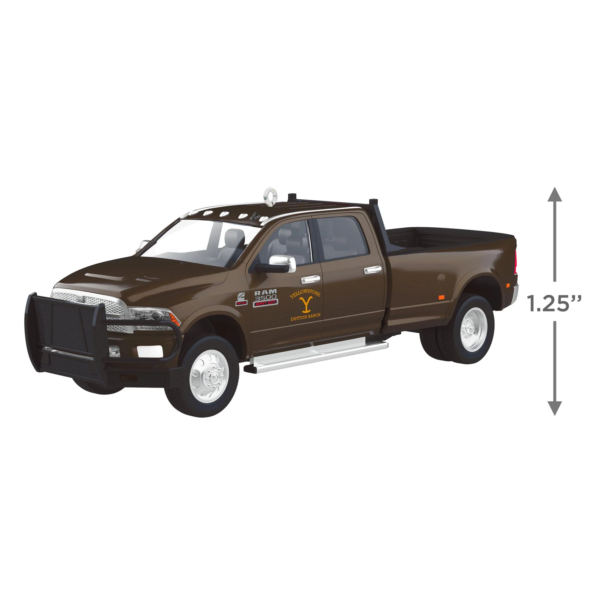 2014 Dodge Ram 3500 Yellowstone — 2025 Hallmark Keepsake Christmas Ornament - Image 6