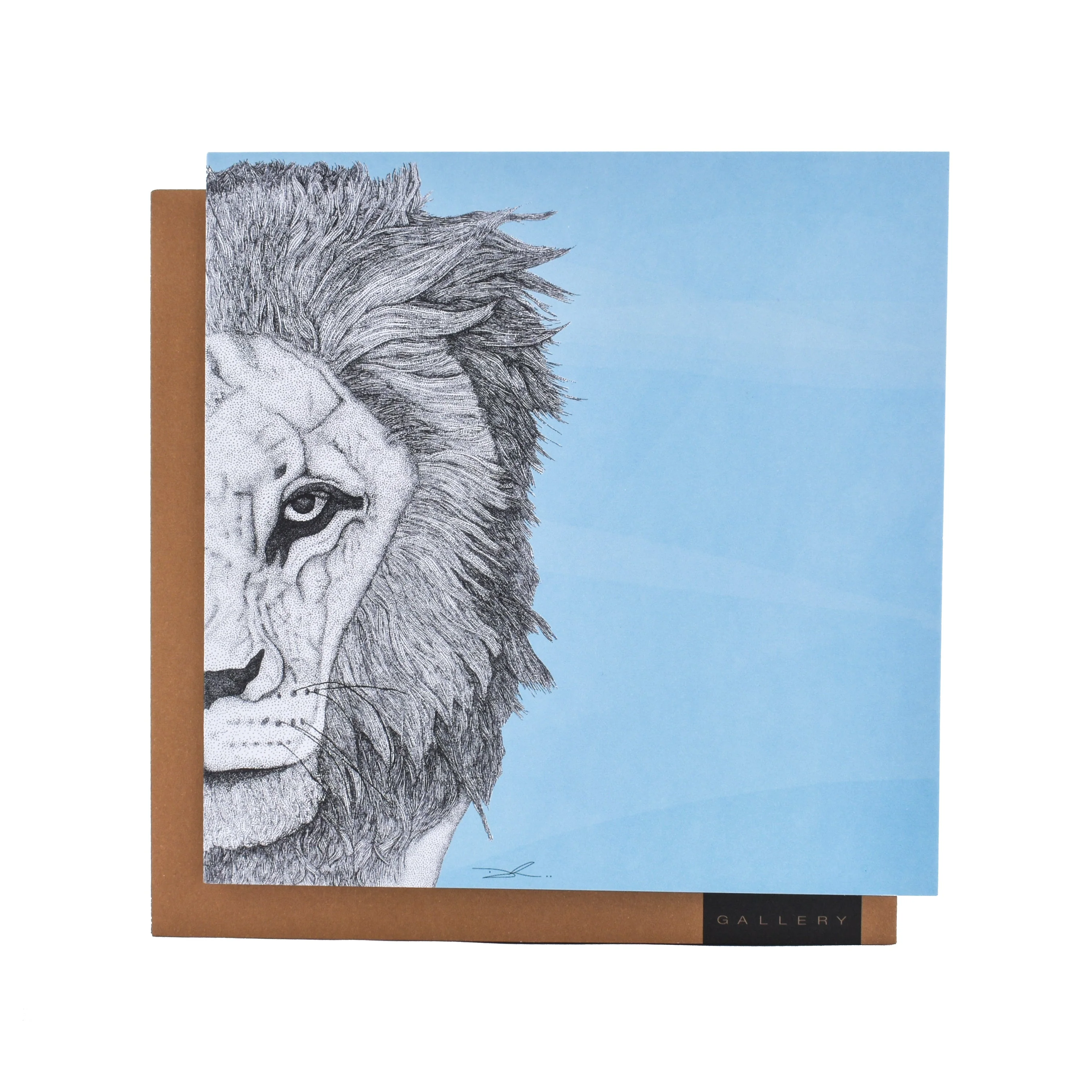 Leo the Lion by 'Dots by Donna'- Blank Card - Image 3