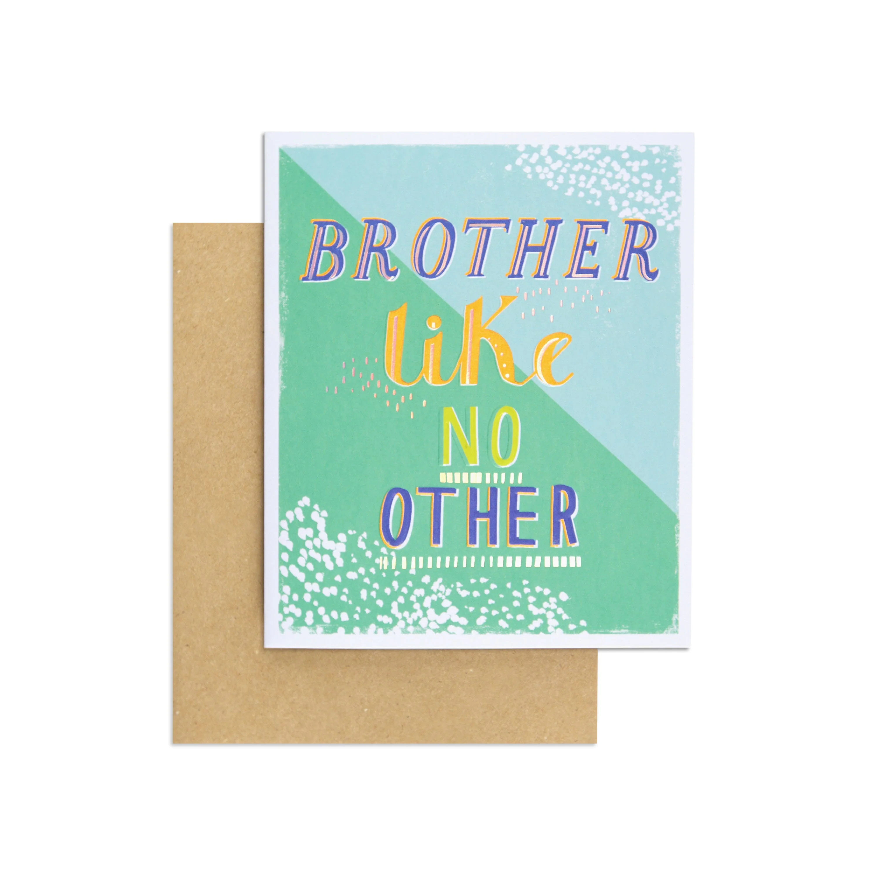 Brother Like No Other Colourful Birthday Card - Image 3