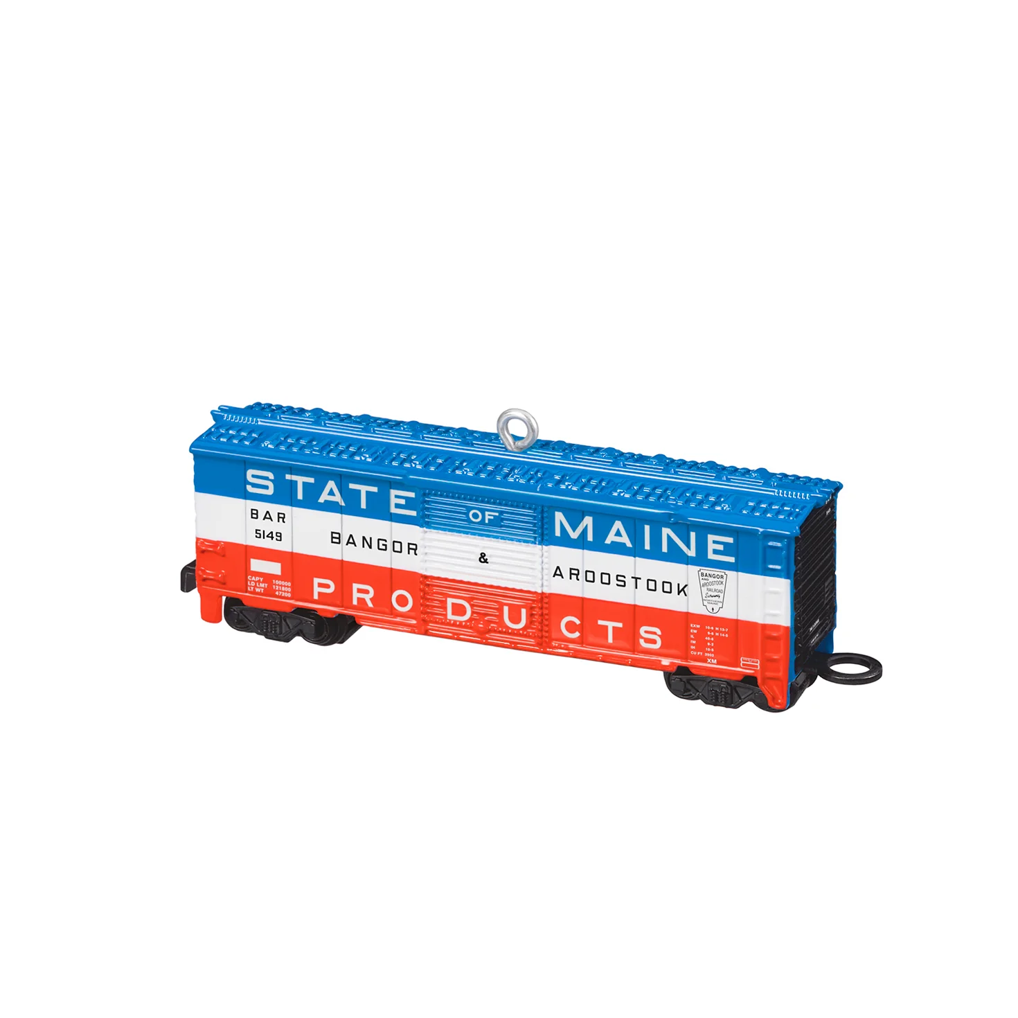 Lionel® Bangor & Aroostook State of Maine Boxcar, Metal — 2026 Hallmark Keepsake Christmas Ornament