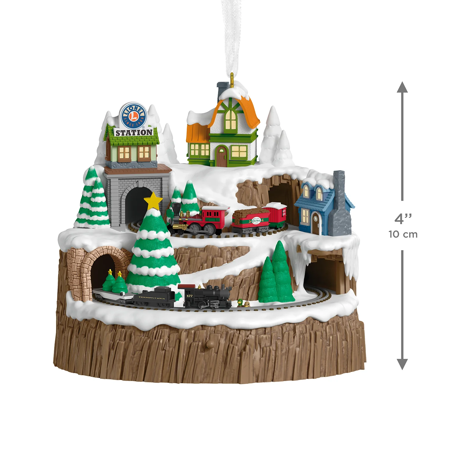 Lionel® Christmas Mountain Musical With Light and Motion — 2026 Hallmark Keepsake Christmas Ornament - Image 6