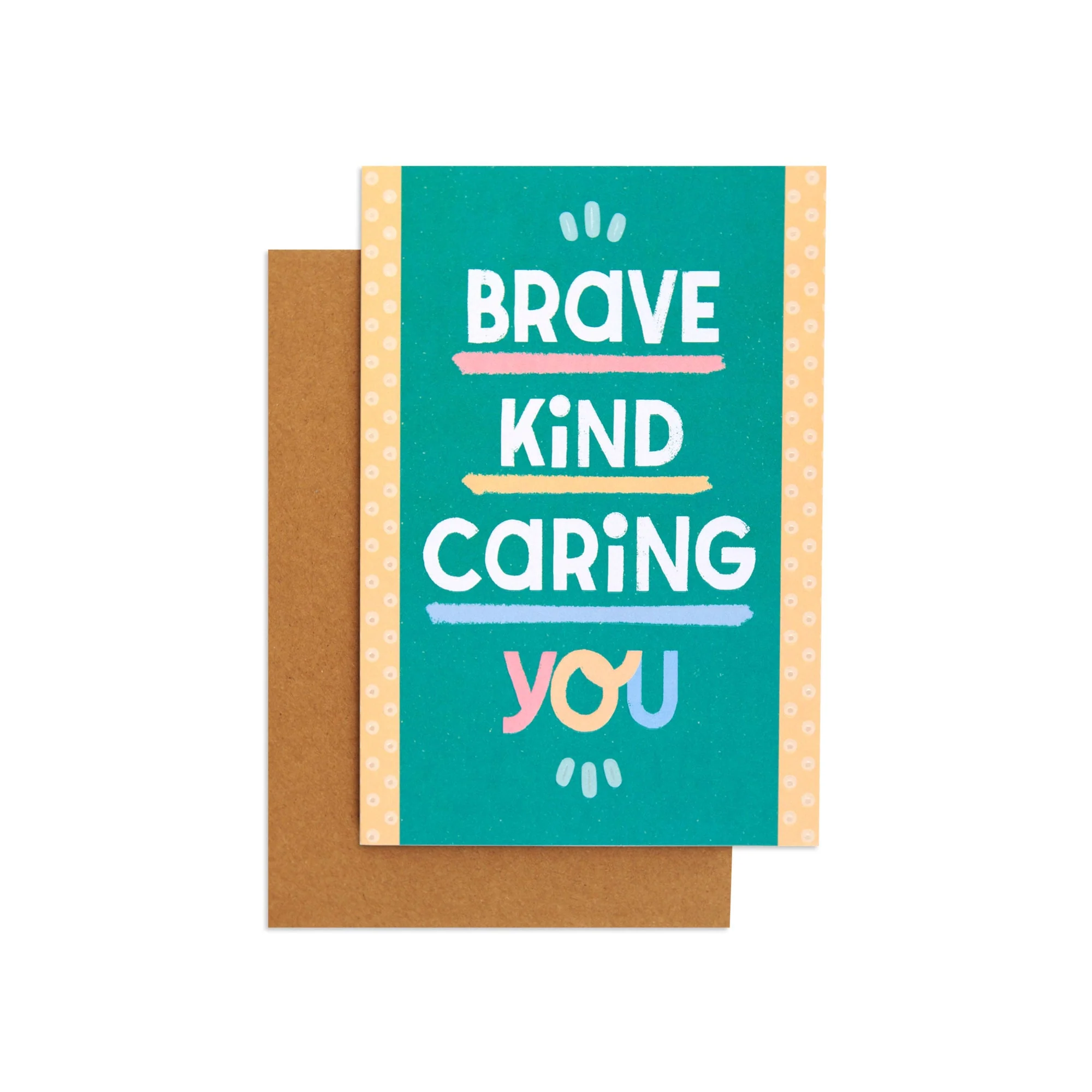 Little World Changers Empowerment and Support Card for Kids - Brave, Kind, Caring, You! - Image 2