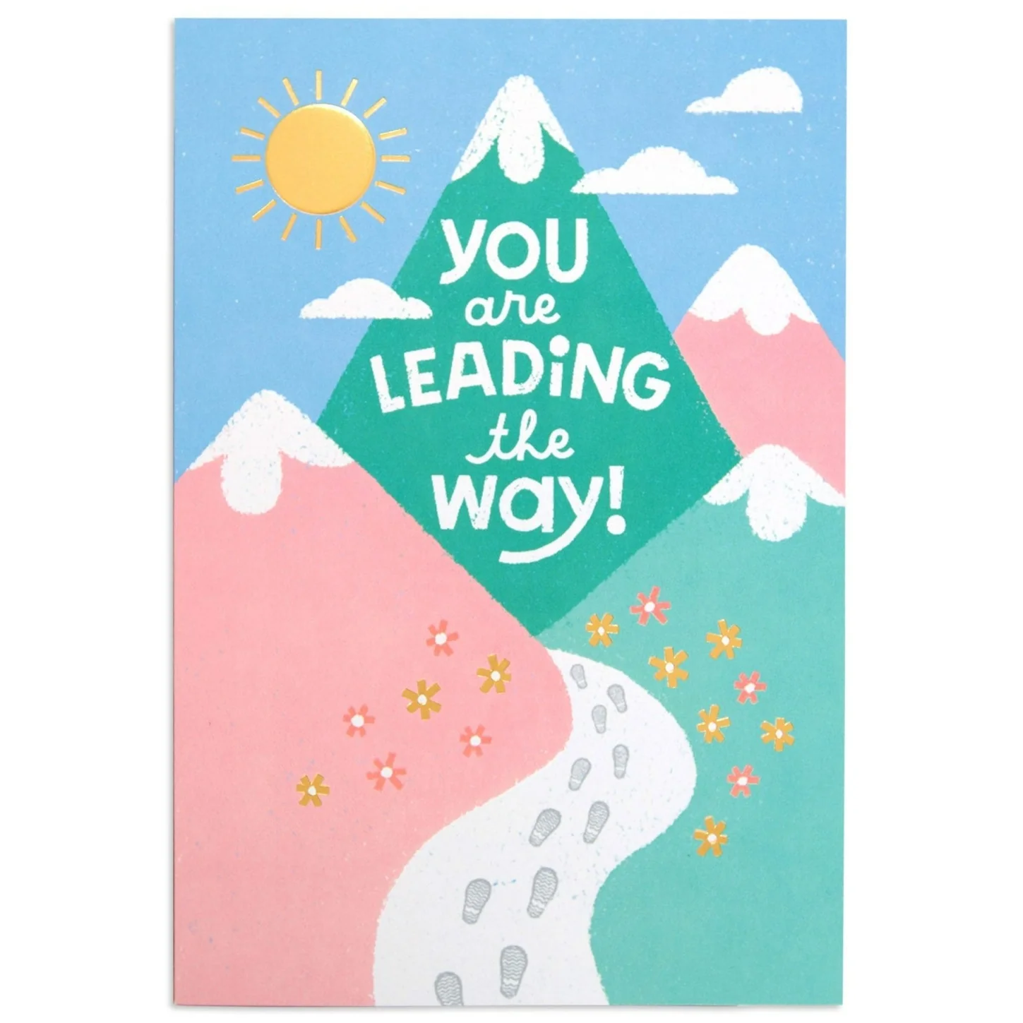 Little World Changers Encouragement and Empowerment Card for Kids - Leading The Way Mountains