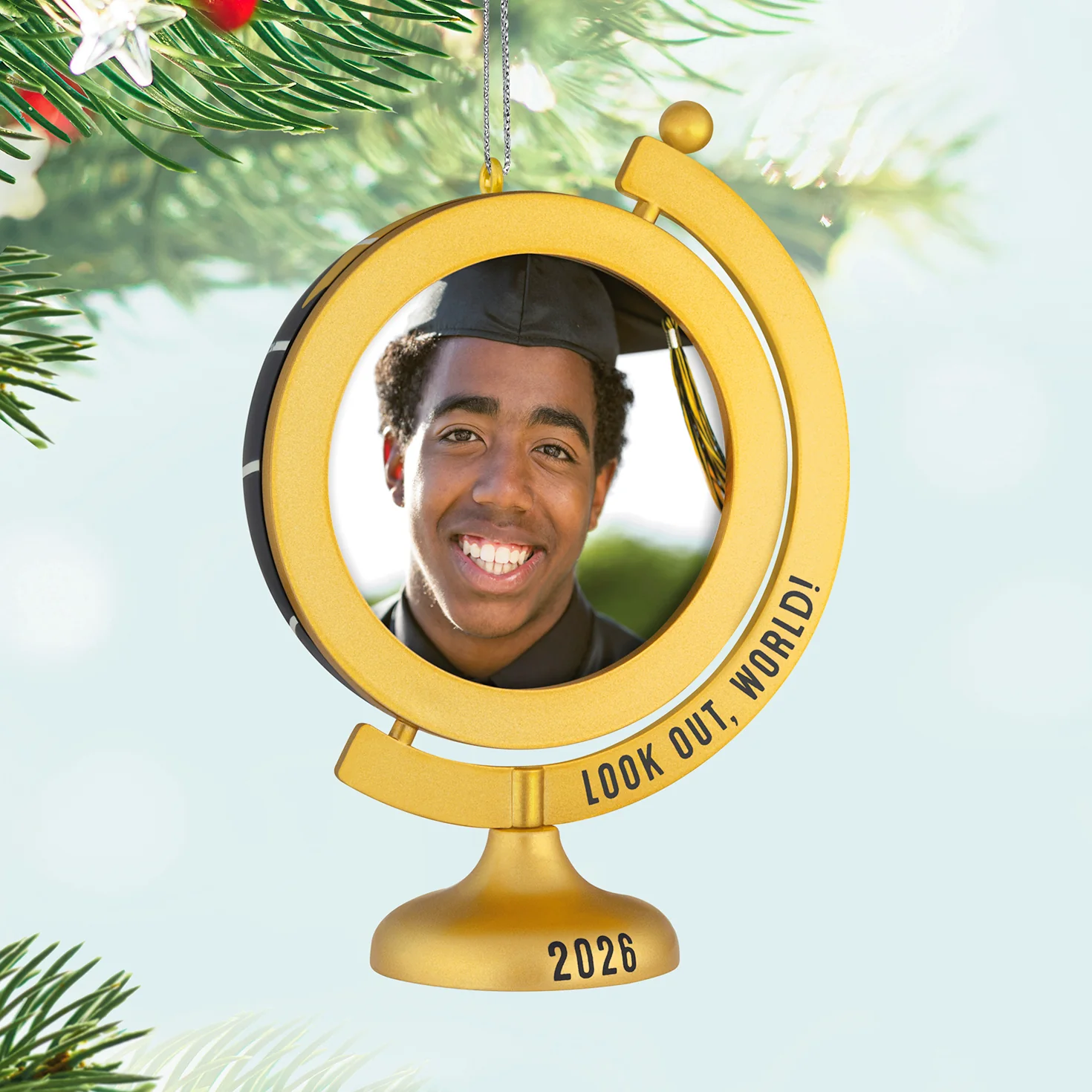 Look Out, World! 2026 Photo Frame — 2026 Hallmark Keepsake Christmas Ornament - Image 2