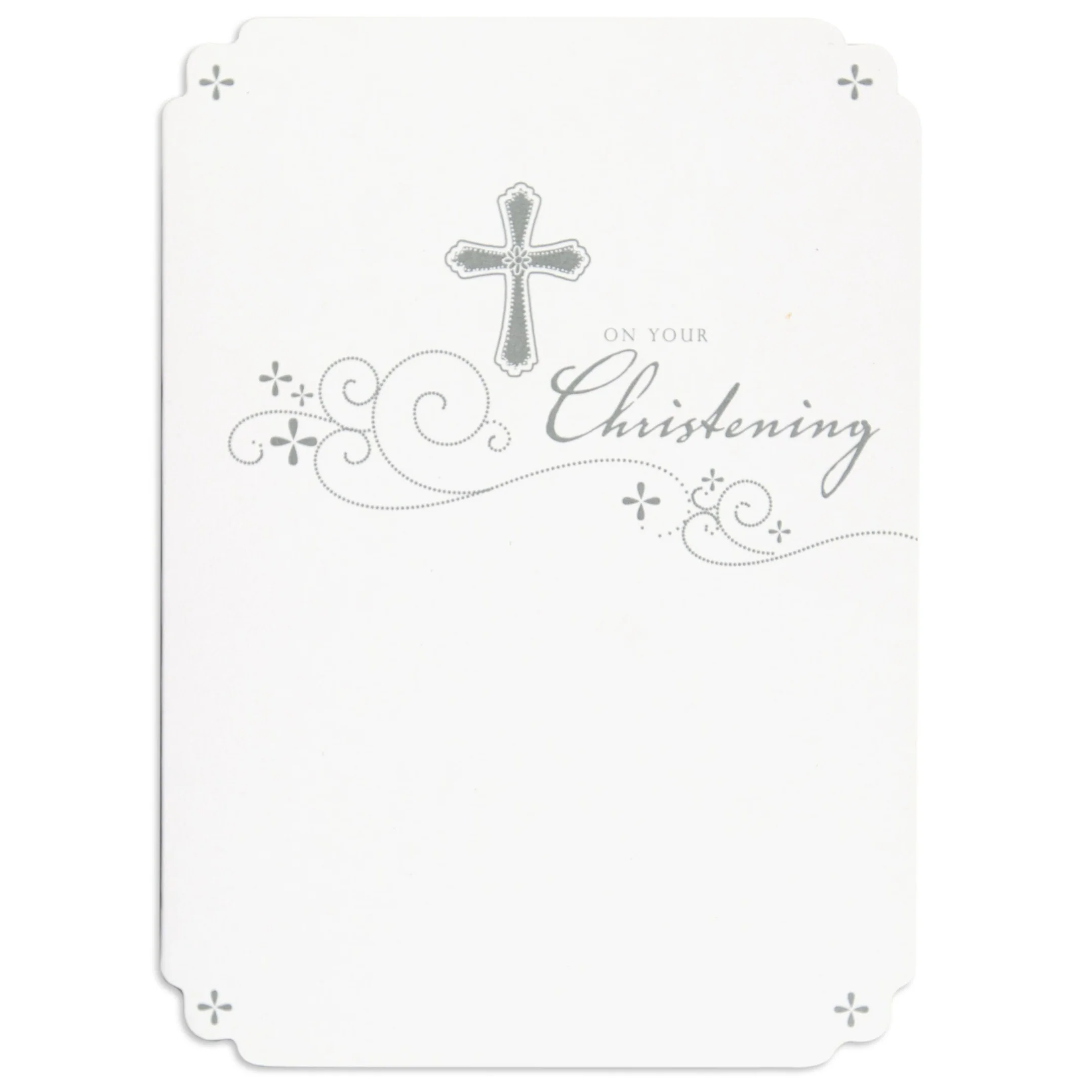 Lovely & Simplistic Blessings From Above Christening Card