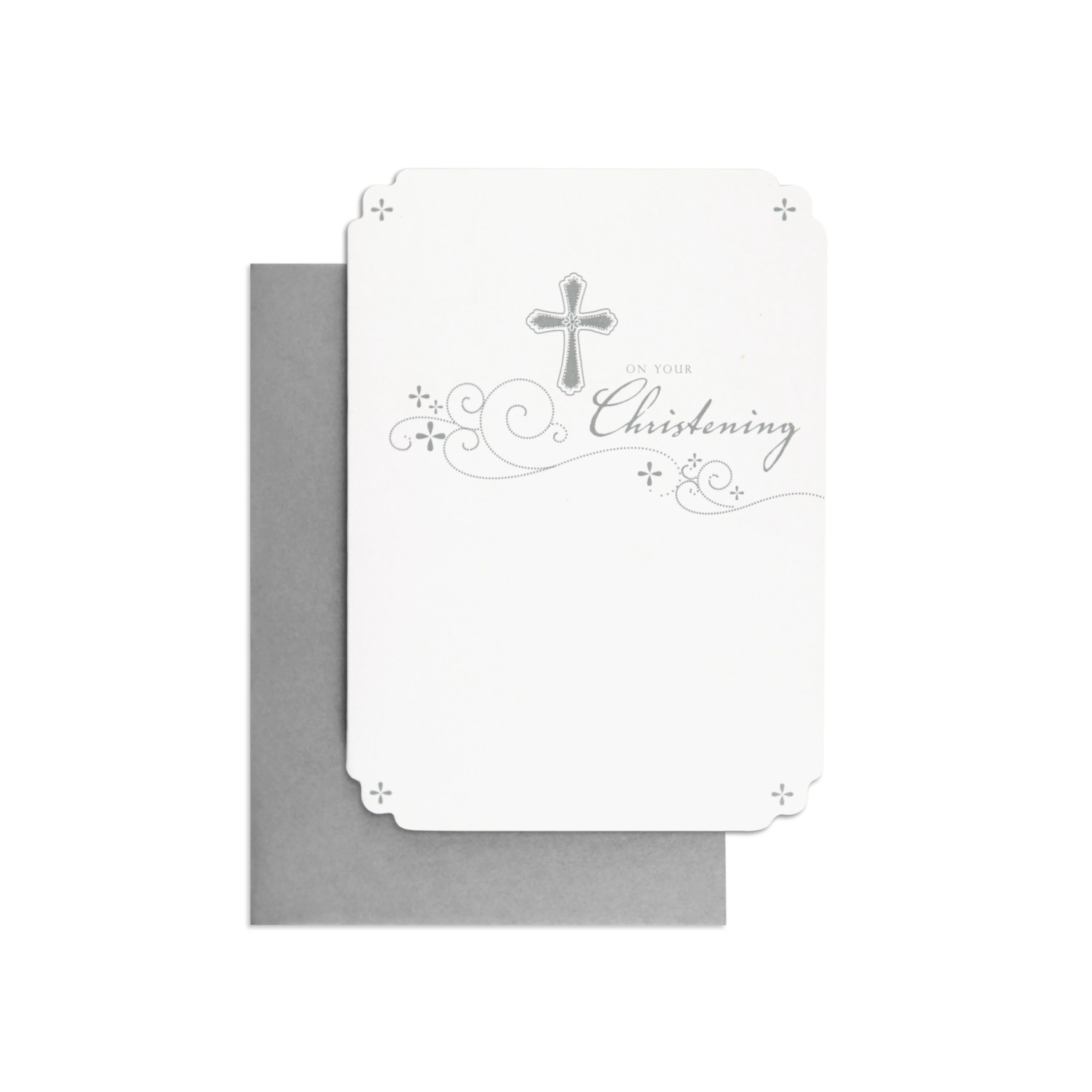 Lovely & Simplistic Blessings From Above Christening Card - Image 3