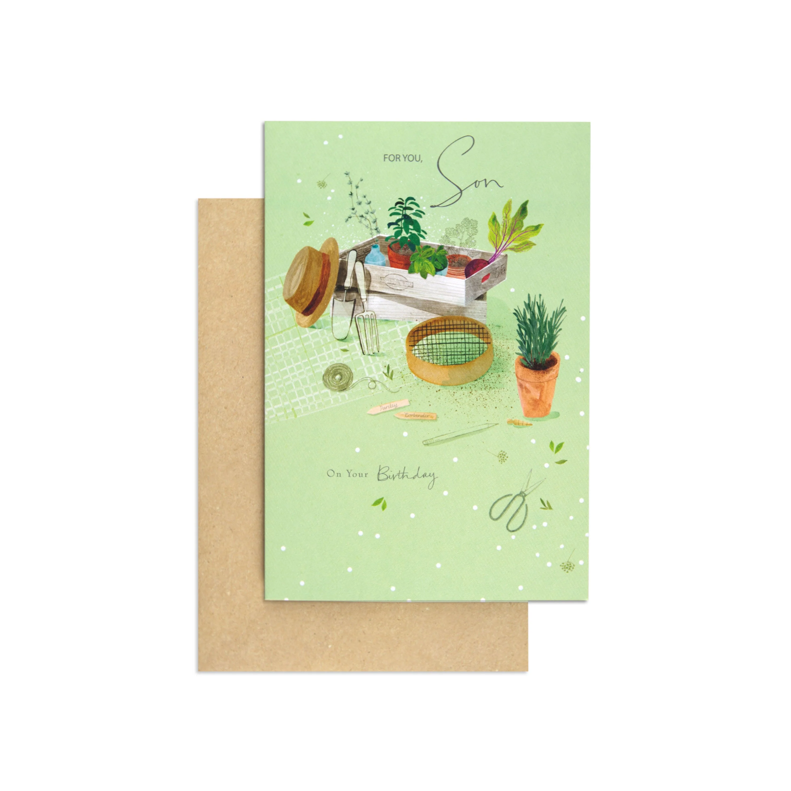 Sentimental Green Thumb Son Birthday Card - Image 3