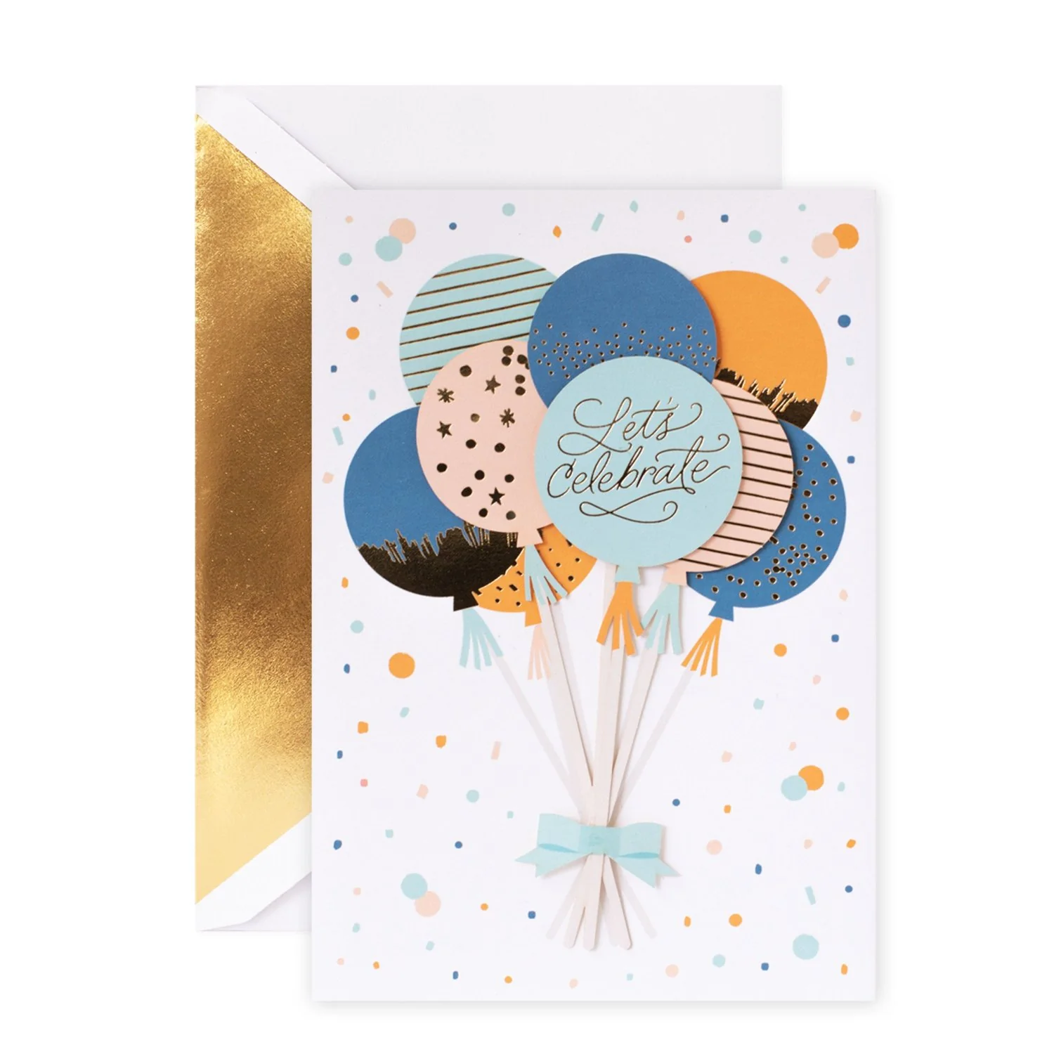 Hallmark Signature Birthday Card - Let's Celebrate - Image 3