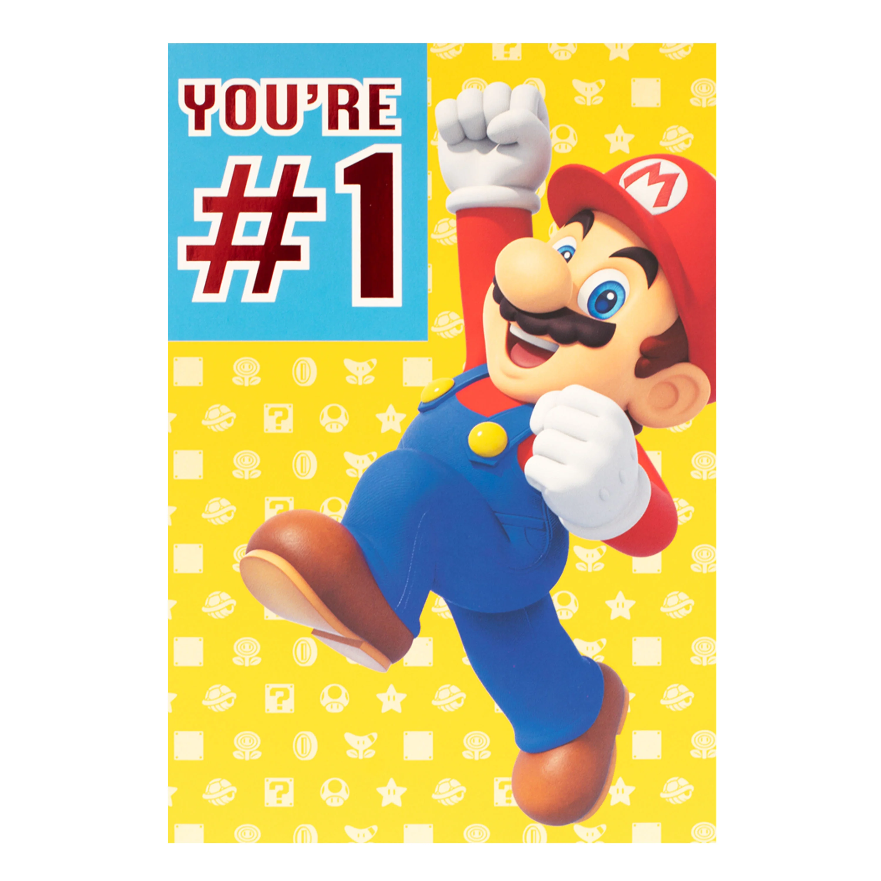 Hallmark Father's Day Card - Nintendo Mario Number 1