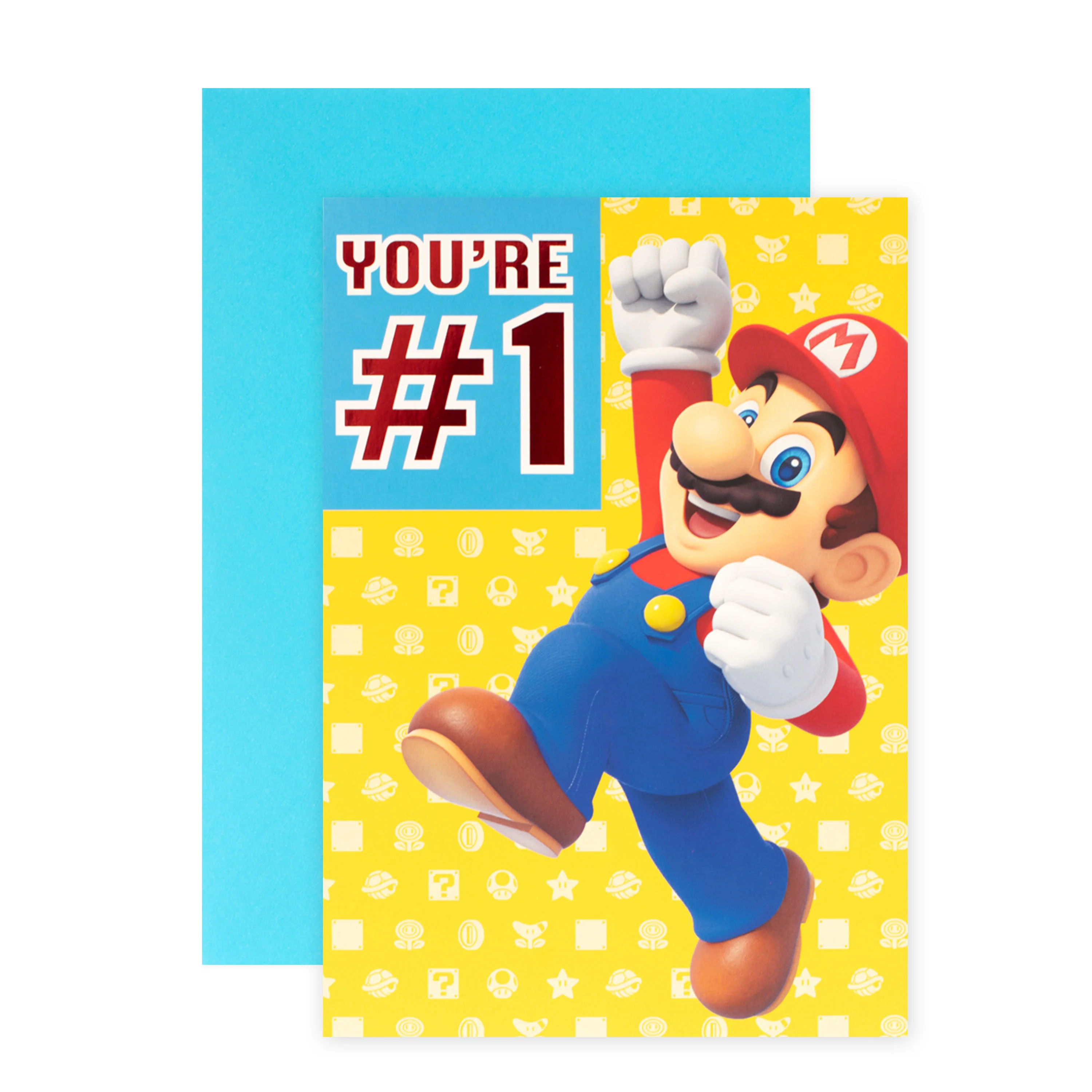 Hallmark Father's Day Card - Nintendo Mario Number 1 - Image 3