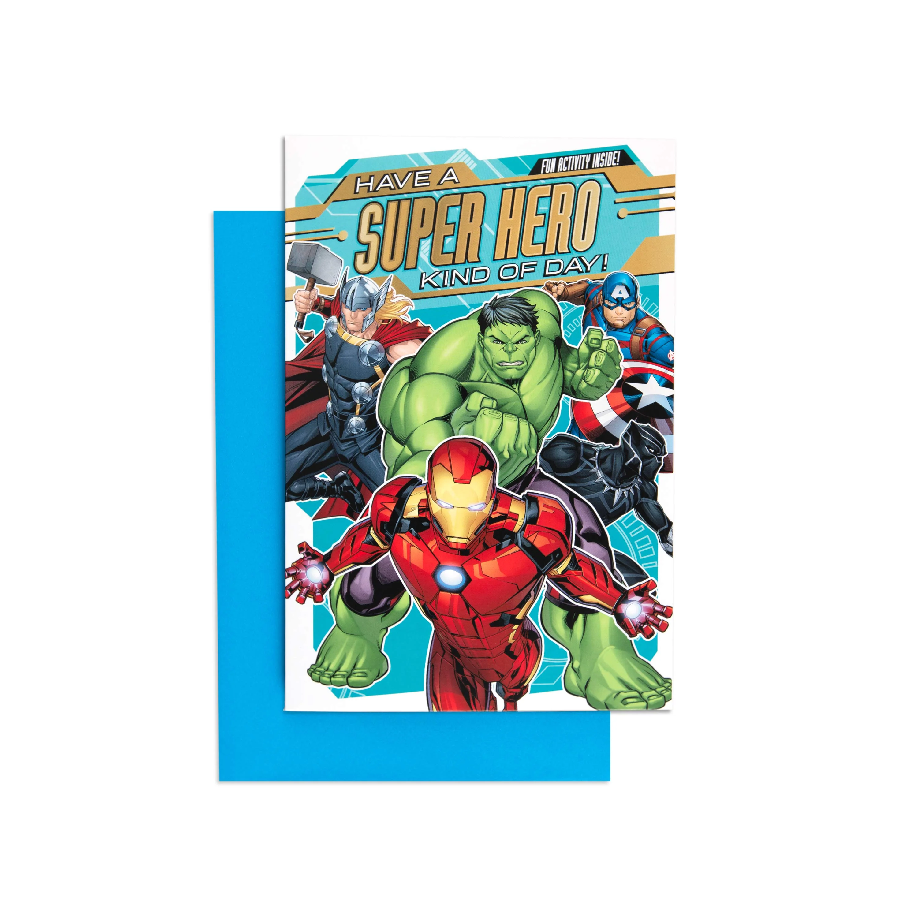 Marvel Avengers Superhero Activity Birthday Card - Image 3