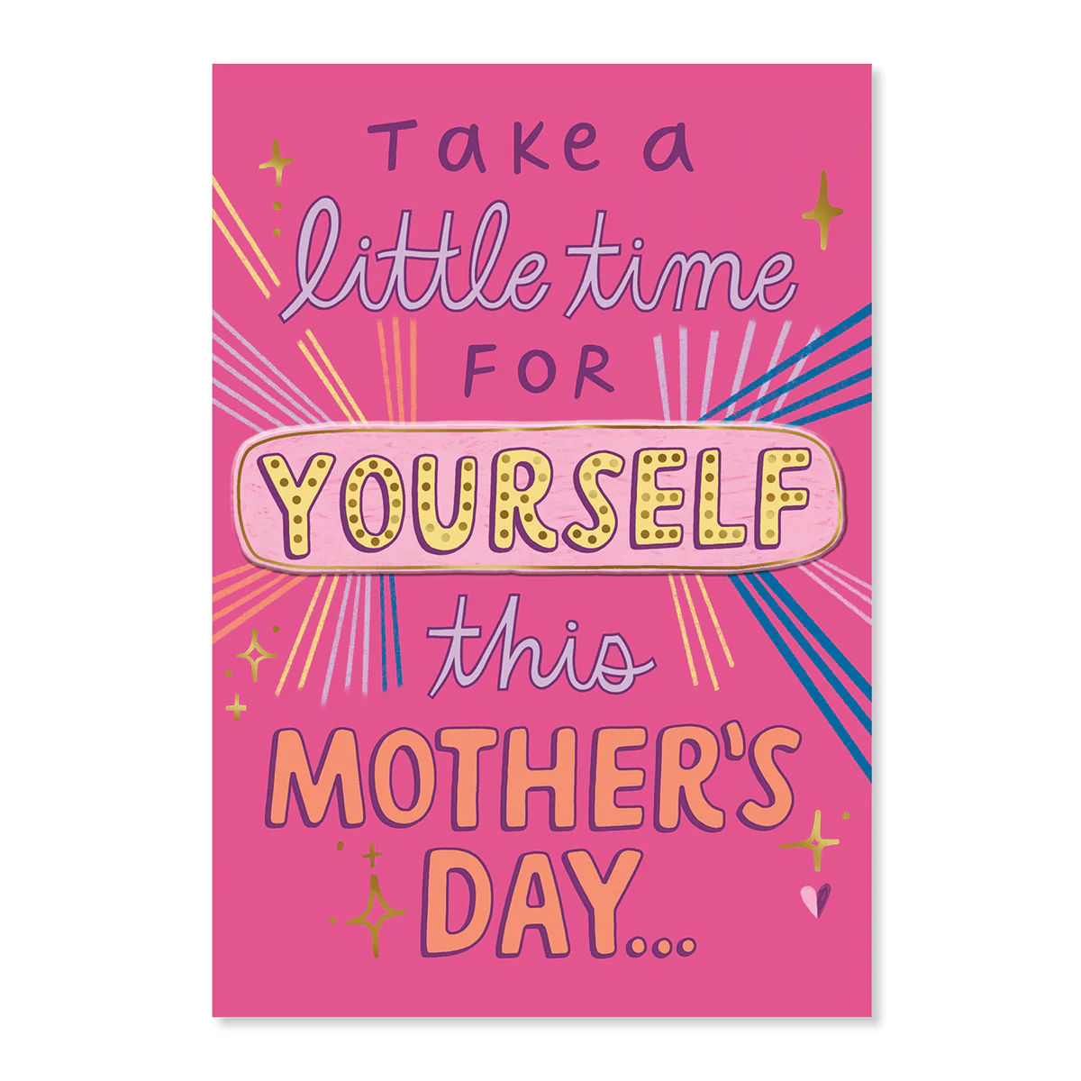 Hallmark Mother's Day Card With Removable Door Sign - Take A Little Time