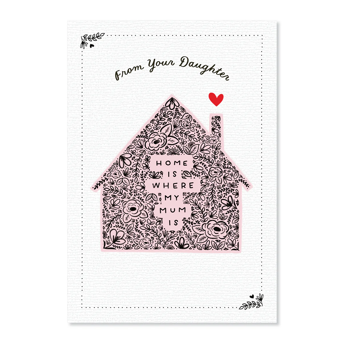 Hallmark Mother's Day Card From Daughter - Home Is Where My Mum Is