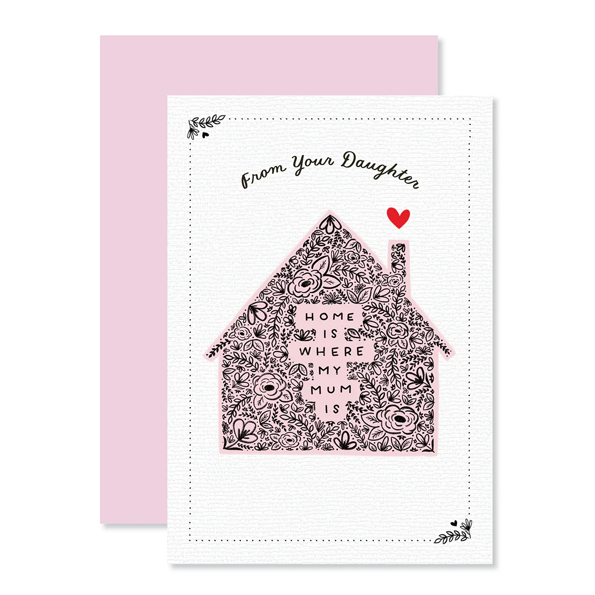Hallmark Mother's Day Card From Daughter - Home Is Where My Mum Is - Image 3
