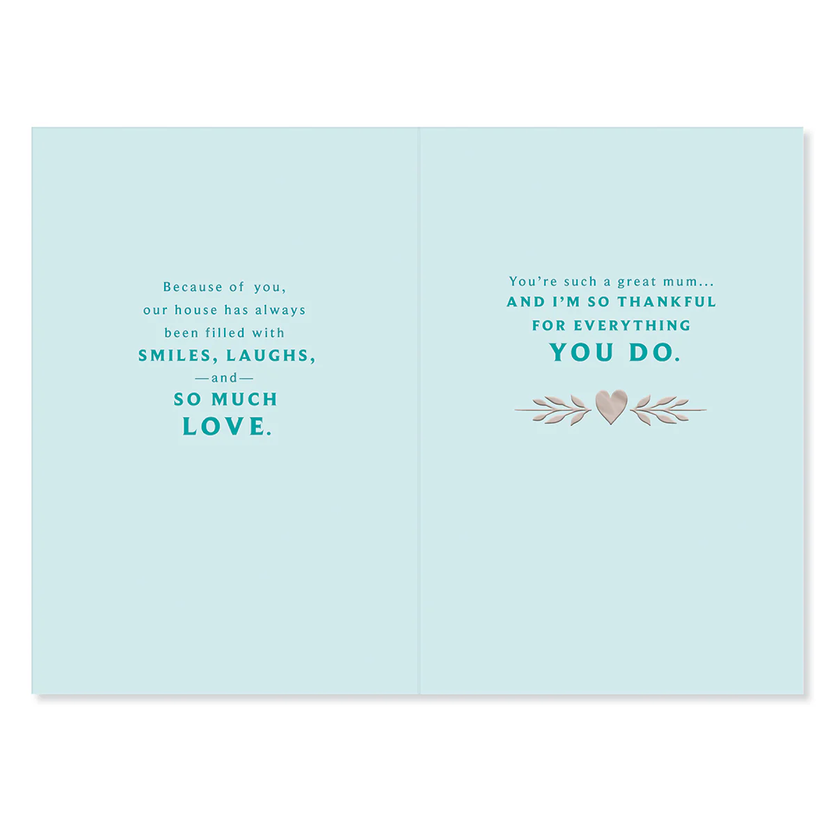 Hallmark Mother's Day Card From Son - So Thankful - Image 2