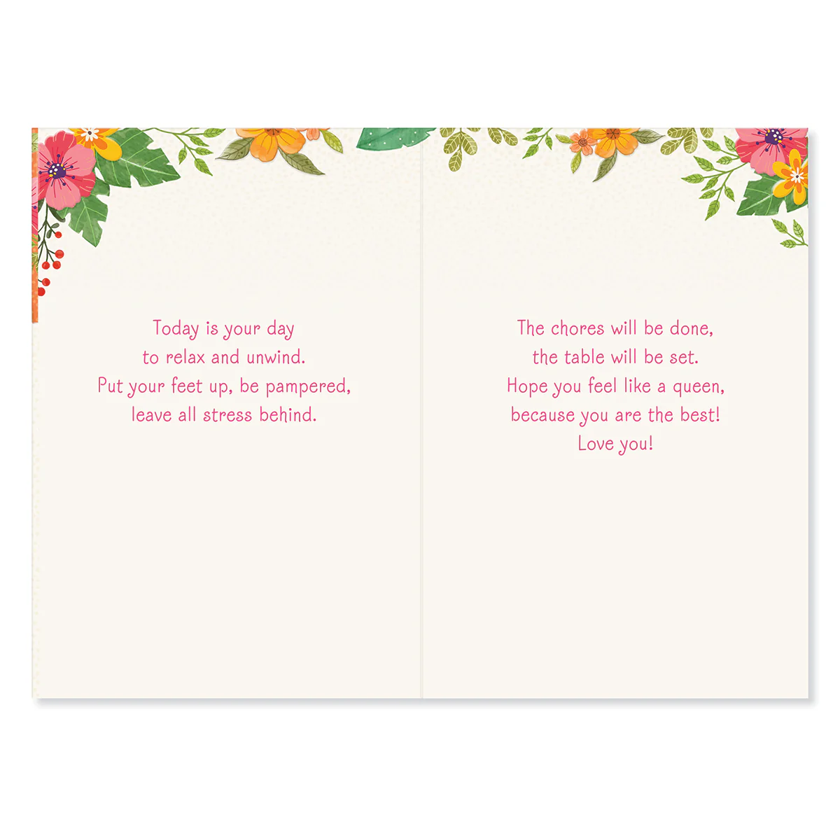 Hallmark Mother's Day Card - Relax & Unwind - Image 2