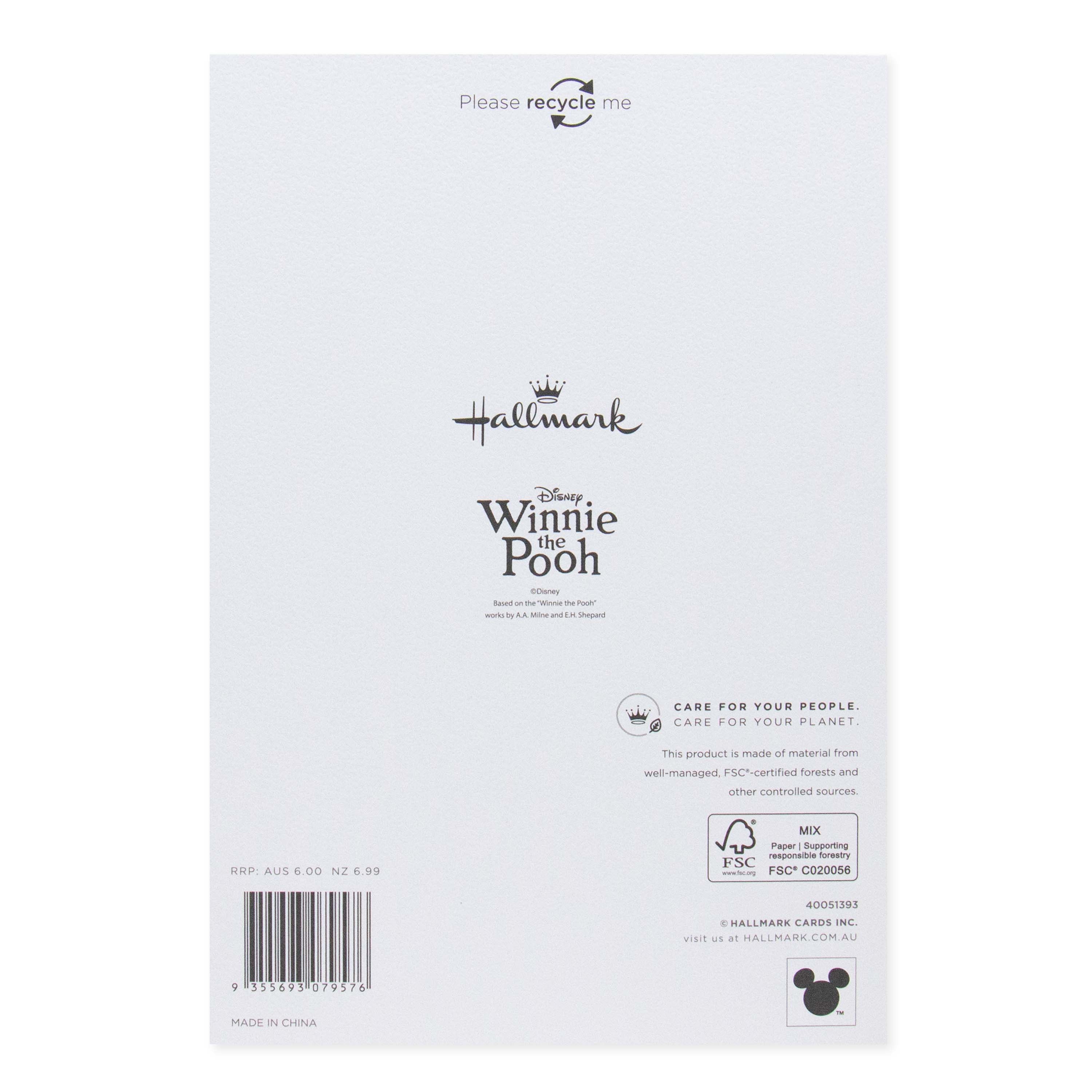 Hallmark Disney Winnie the Pooh Mother's Day Card - Someone Special - Image 4