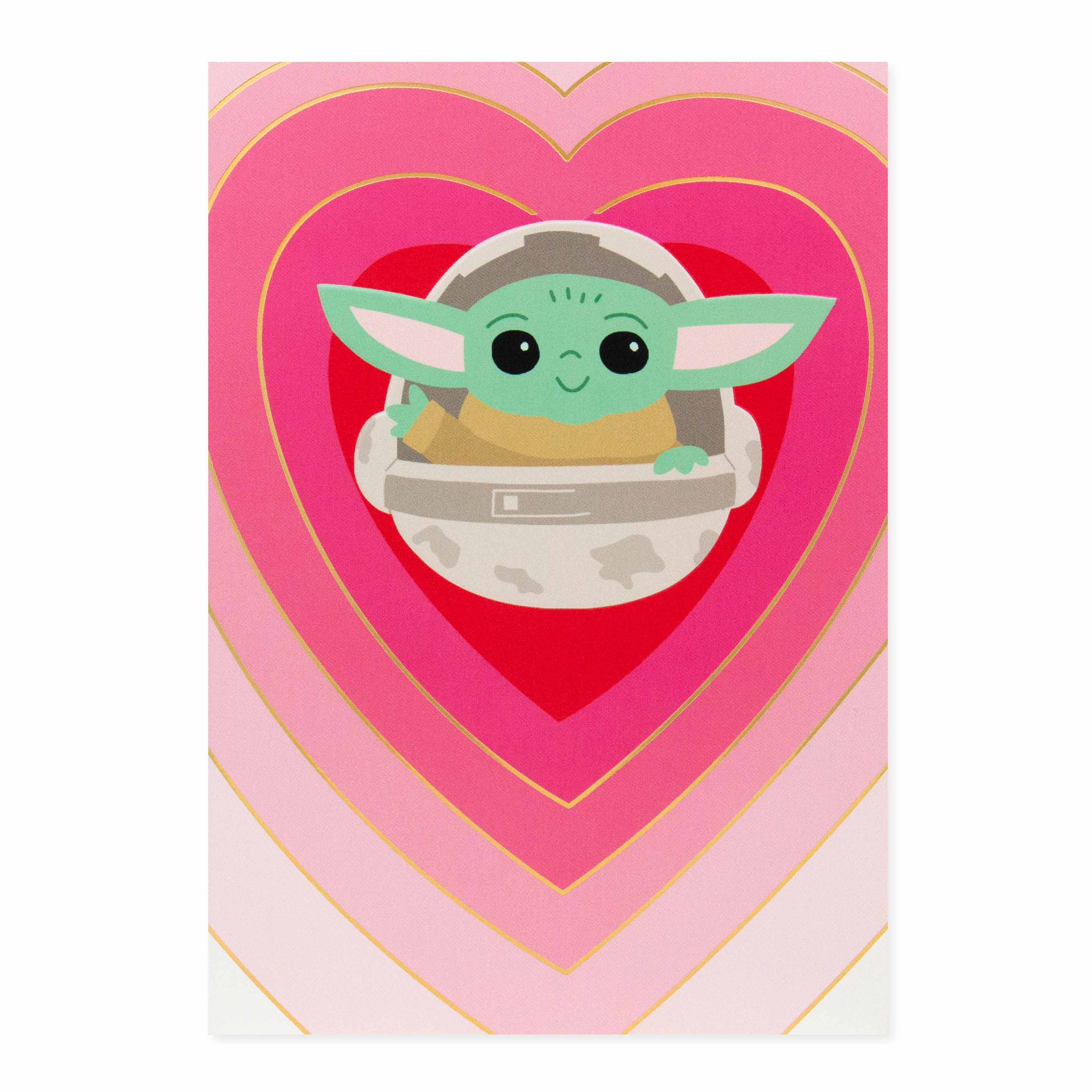 Hallmark Star Wars The Mandalorian Mother's Day Card For Wife - Grogu