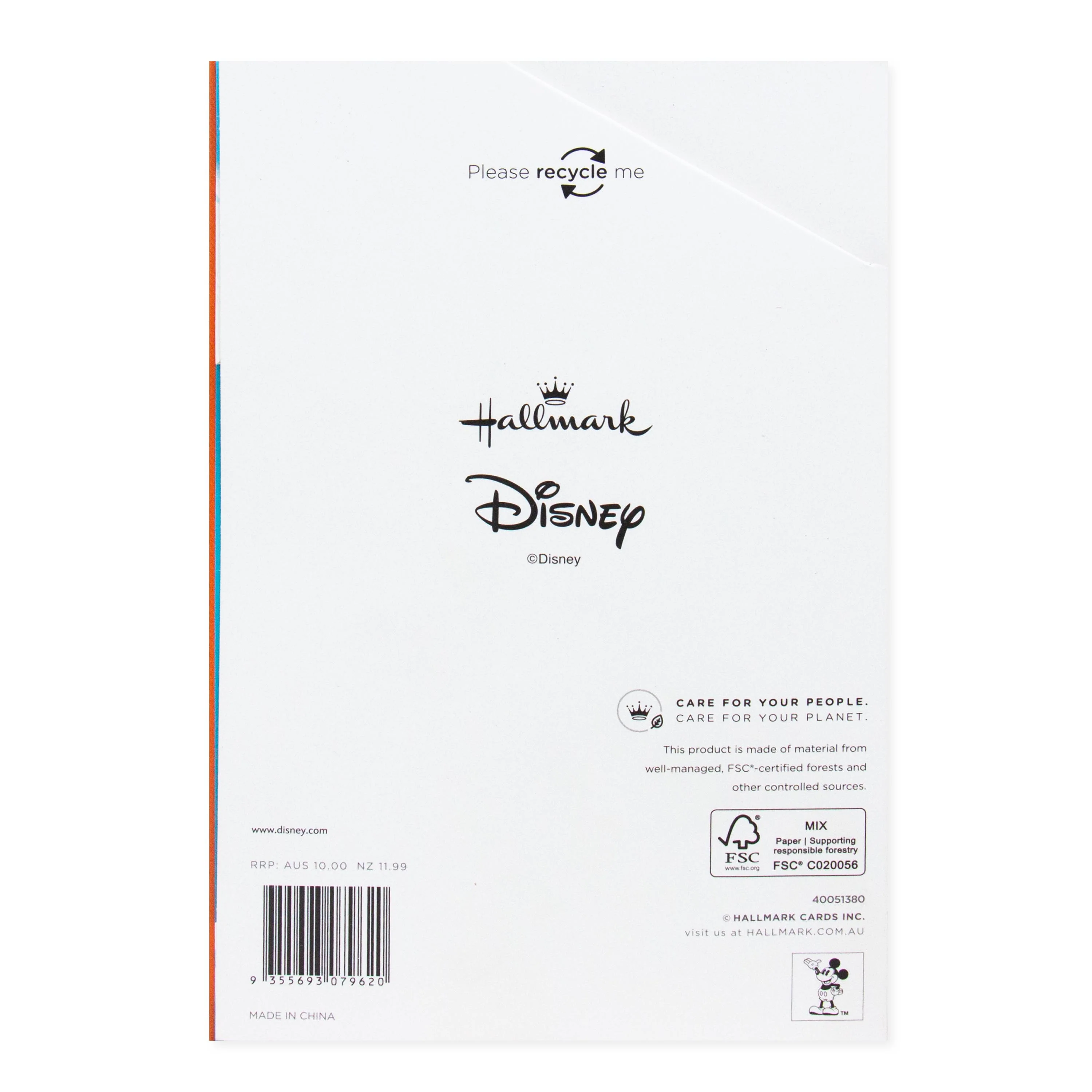 Hallmark Disney Mother's Day Card For Wife - Mickey Mouse & Minnie Mouse - Image 4