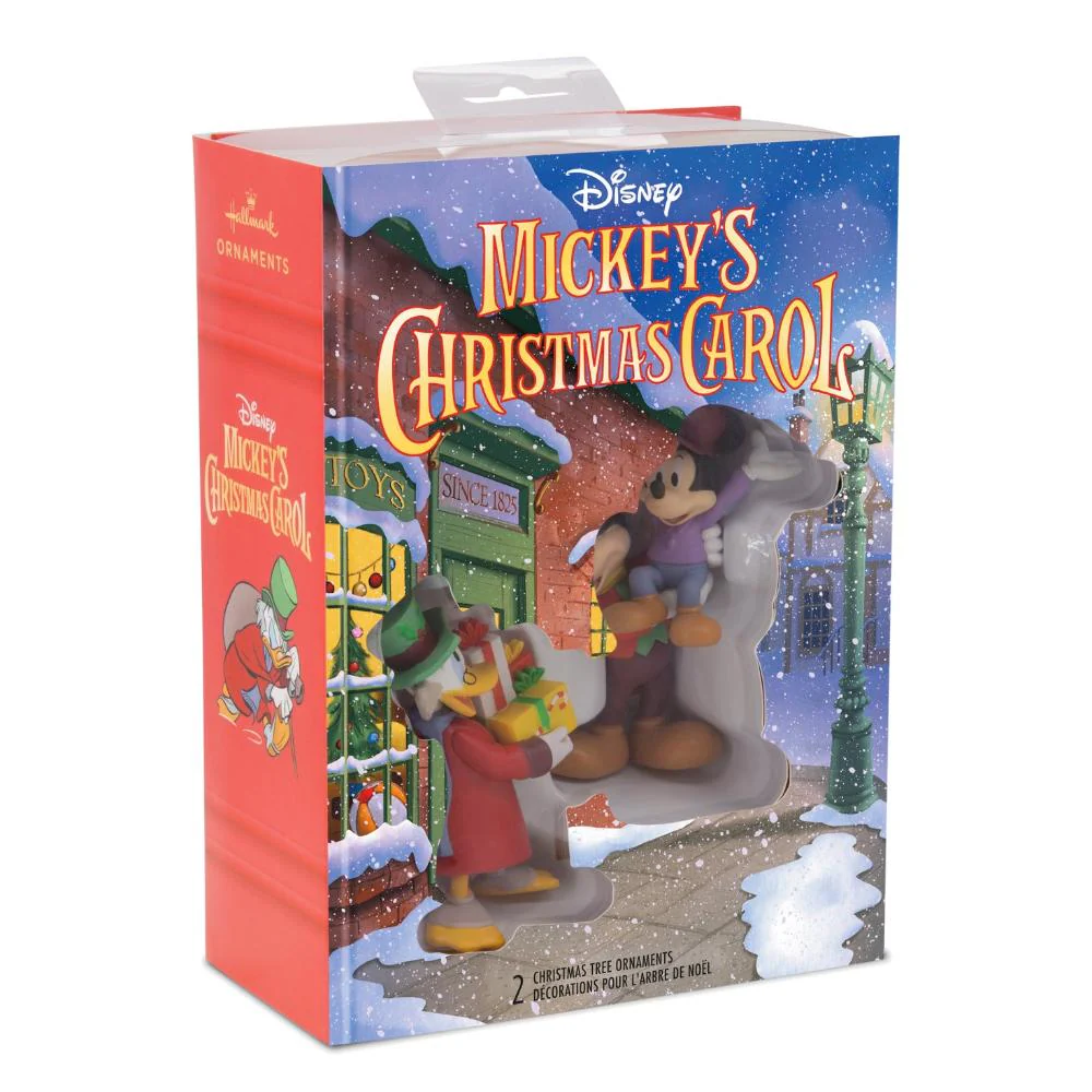 Hallmark Christmas Ornaments - Disney Mickey's Christmas Carol, Set of 2 - Image 3