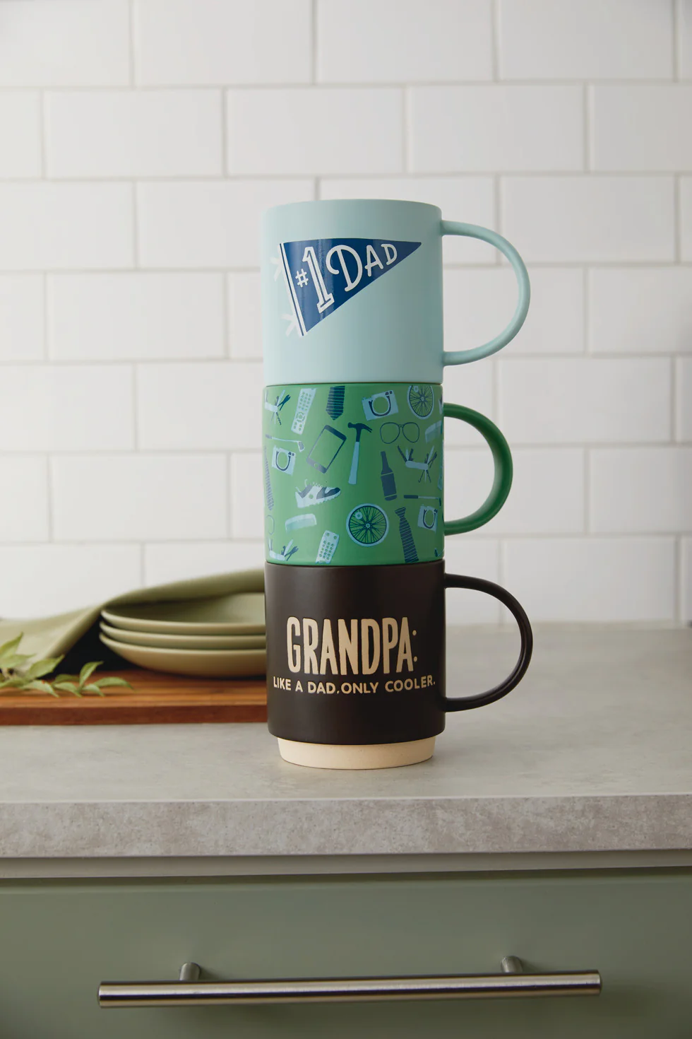 #1 Dad Banner Mug, 16 oz. - Image 3