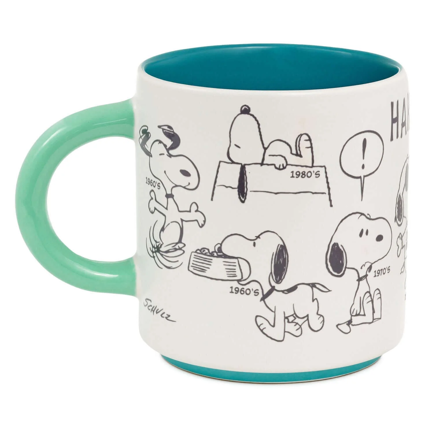 Peanuts® 75th Anniversary Snoopy Through the Decades Mug, 17.5 oz. - Image 2