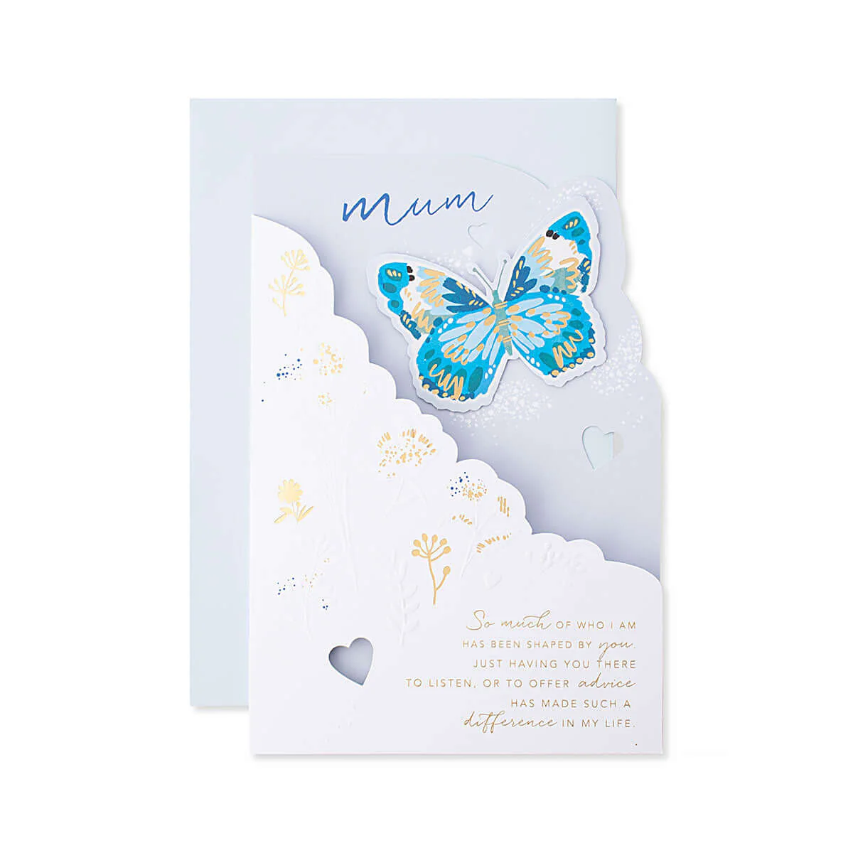 Hallmark Mother's Day Card - Elegant Floral and Butterfly Cut-Out - Image 3