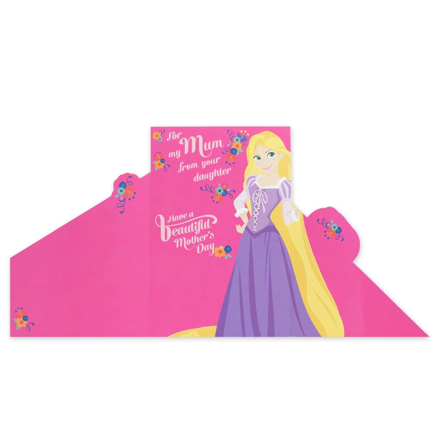 Hallmark Disney Princess Mother's Day Card - Cinderella, Rapunzel & Jasmin - Image 2
