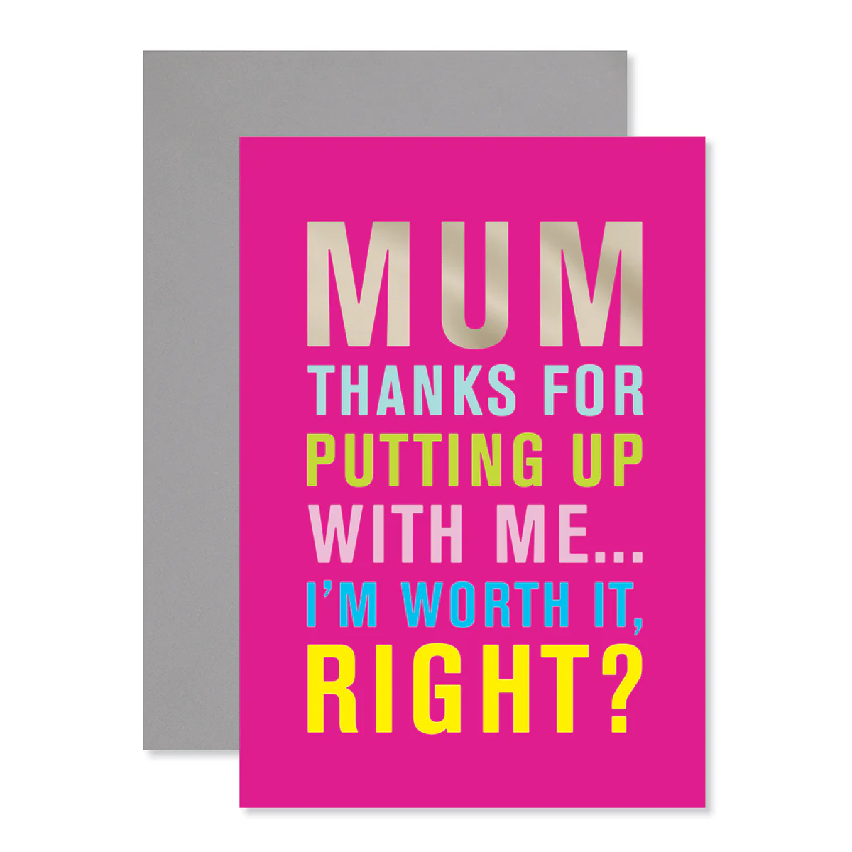 Hallmark Mother's Day Card - Thanks for putting up with me - Image 3