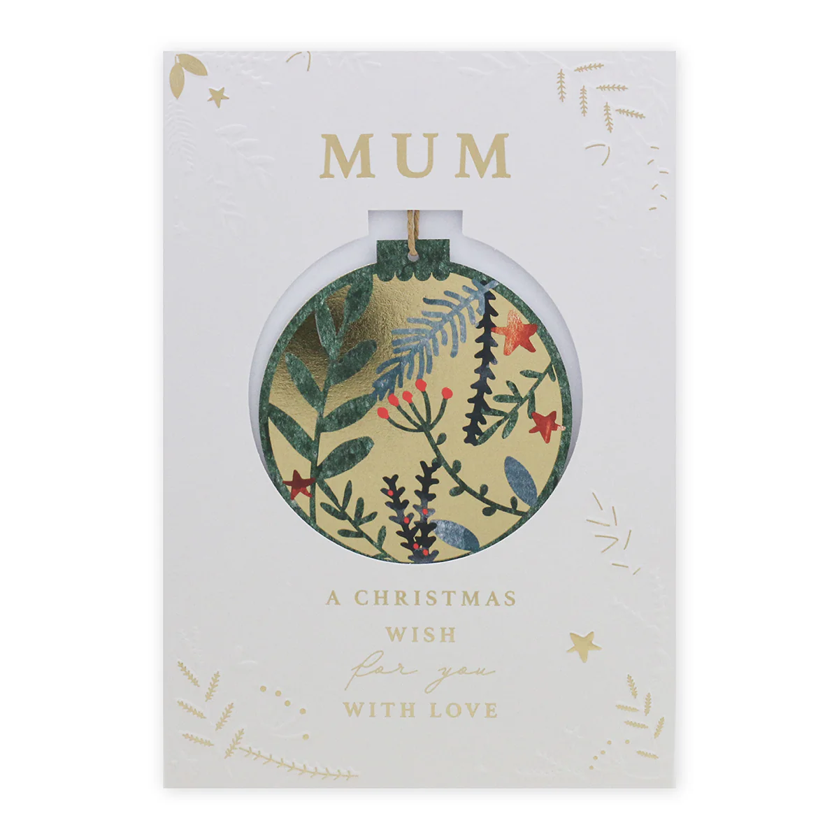Hallmark Christmas Card For Mum With Detachable Ornament - Happy Moments