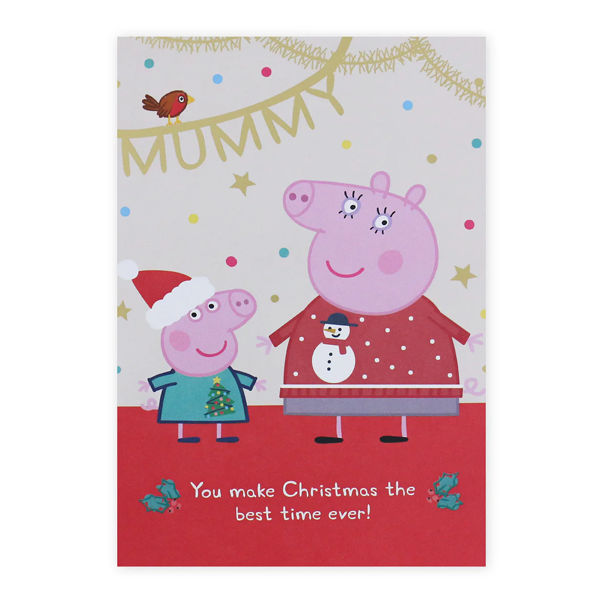 Hallmark Peppa Pig Christmas Card For Mummy - Best Time Ever