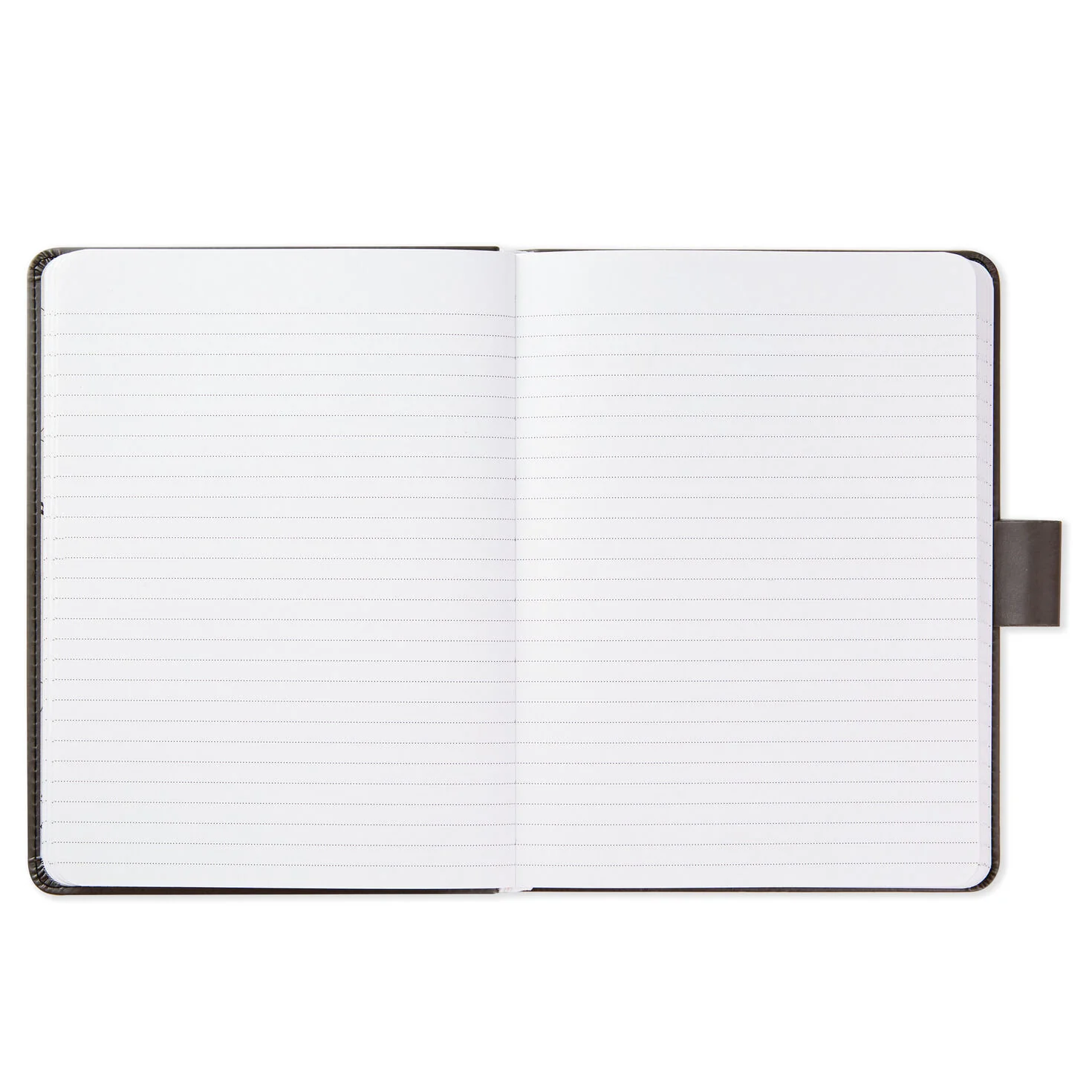 Grey Etched Compass Faux Leather Notebook - Image 4