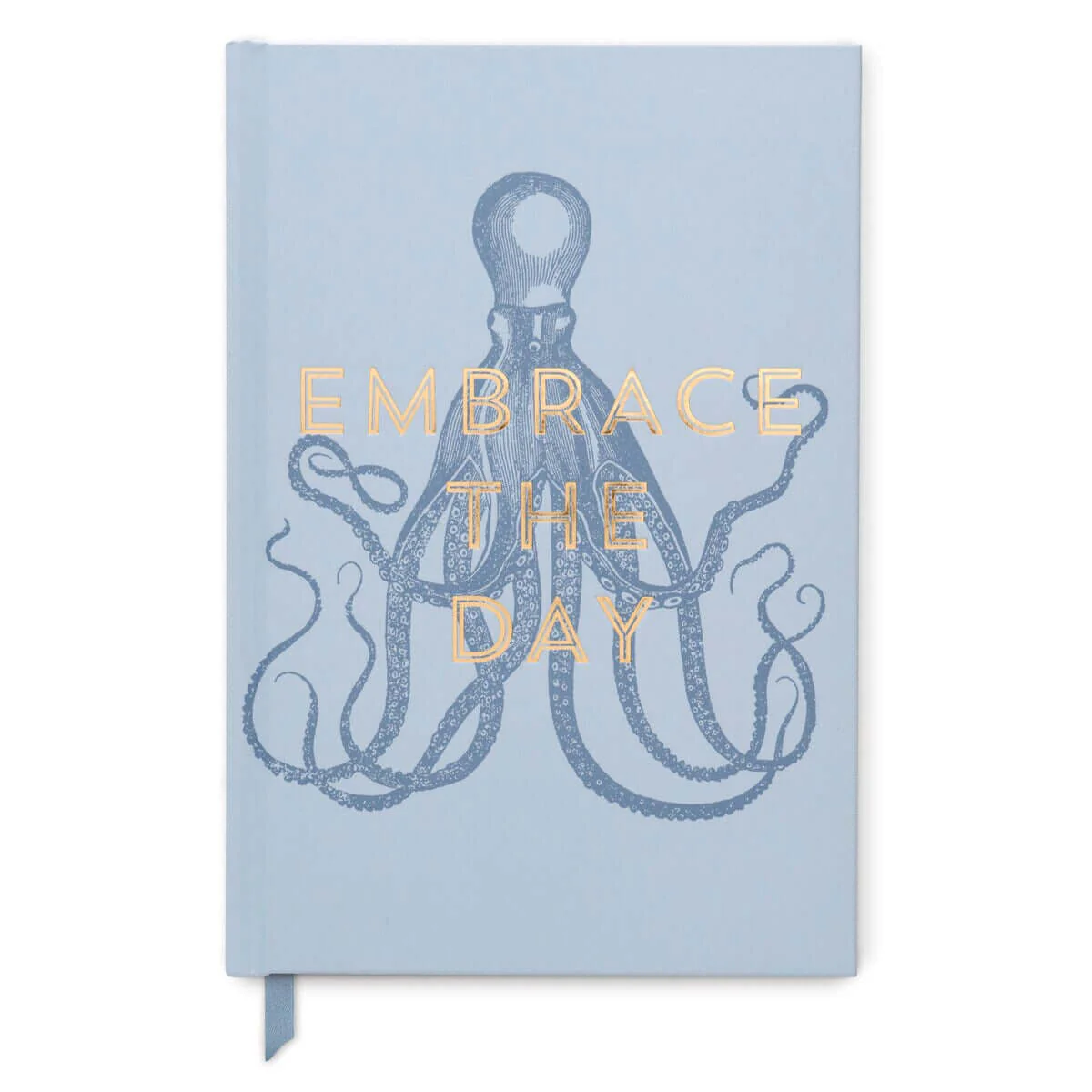 Octopus "Embrace the Day"-Vintage Sass Soft Touch Hardcover Book Bound, 5.75'' X 8.5''