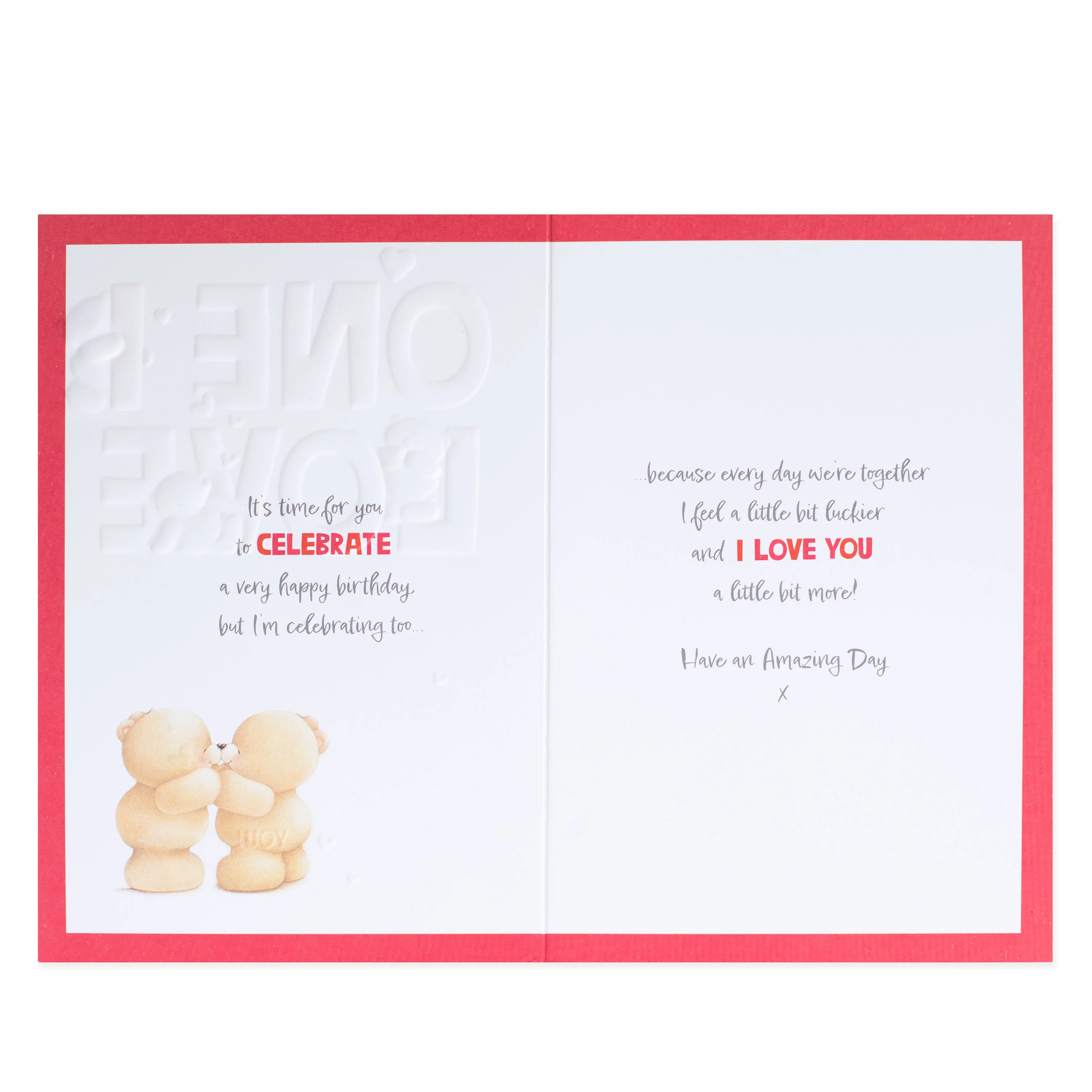 Hallmark Forever Friends Birthday Card - One I Love - Image 2