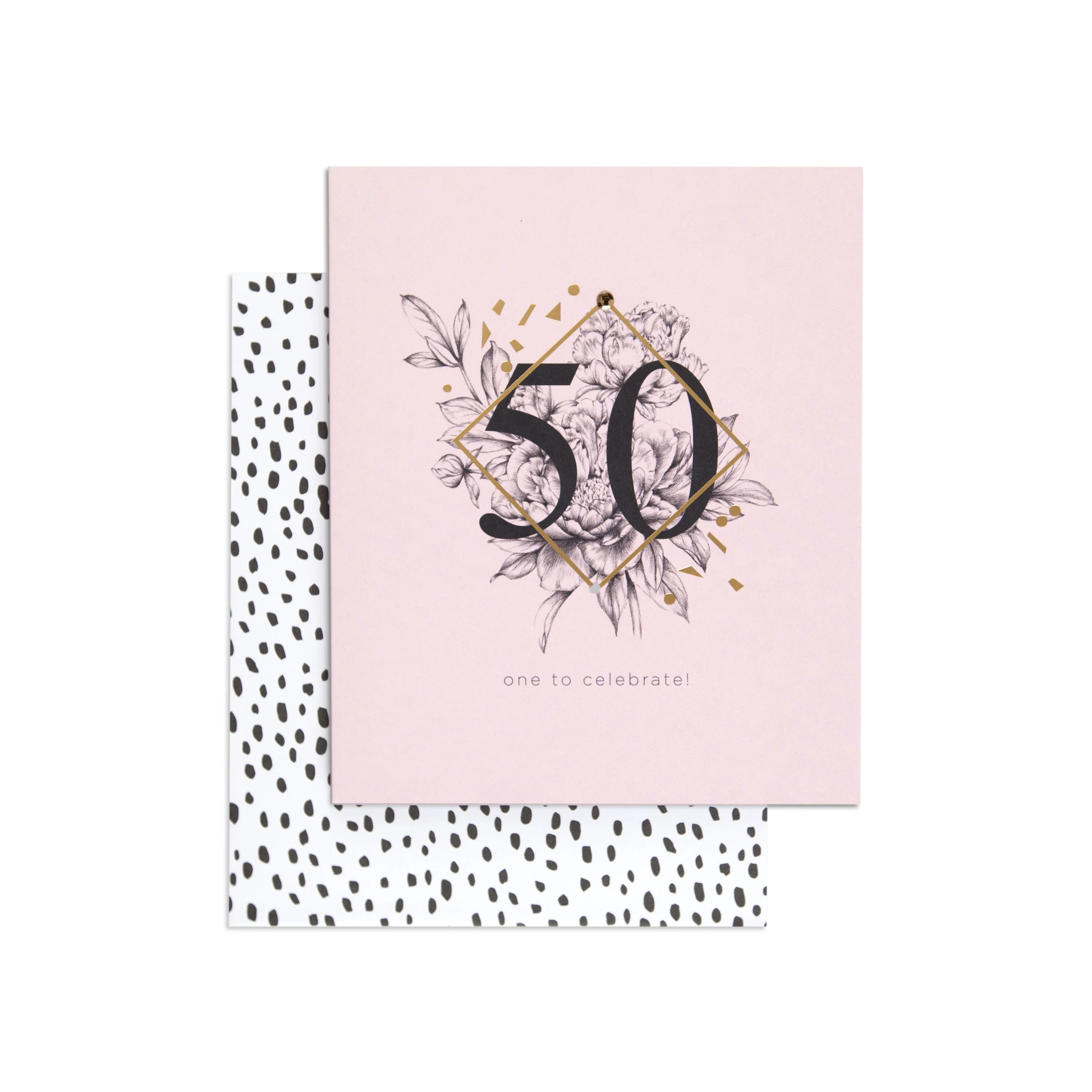One To Celebrate Refined 50th Birthday Card - Image 3