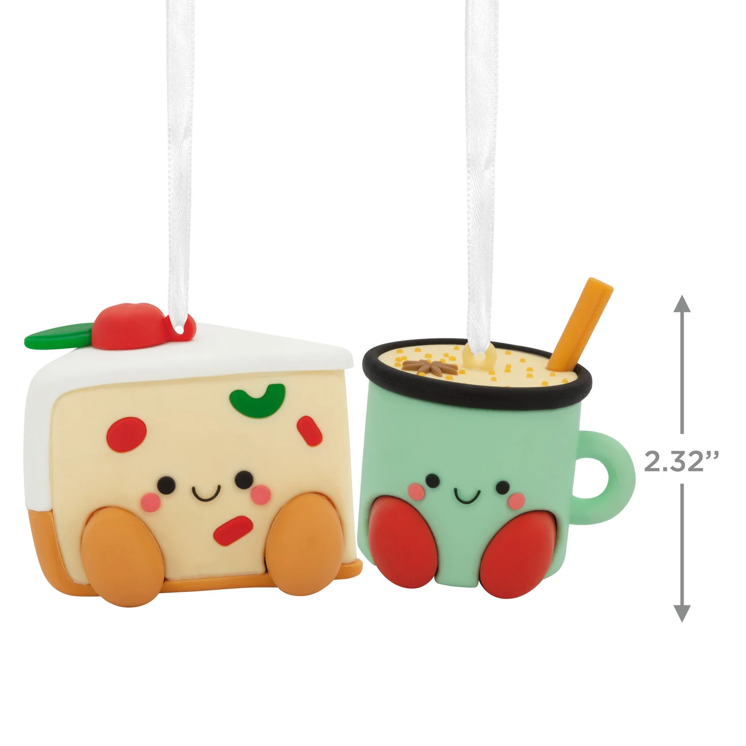 Better Together Fruitcake and Eggnog Magnetic, Shatterproof, Set of 2 - Hallmark Christmas Ornament - Image 4