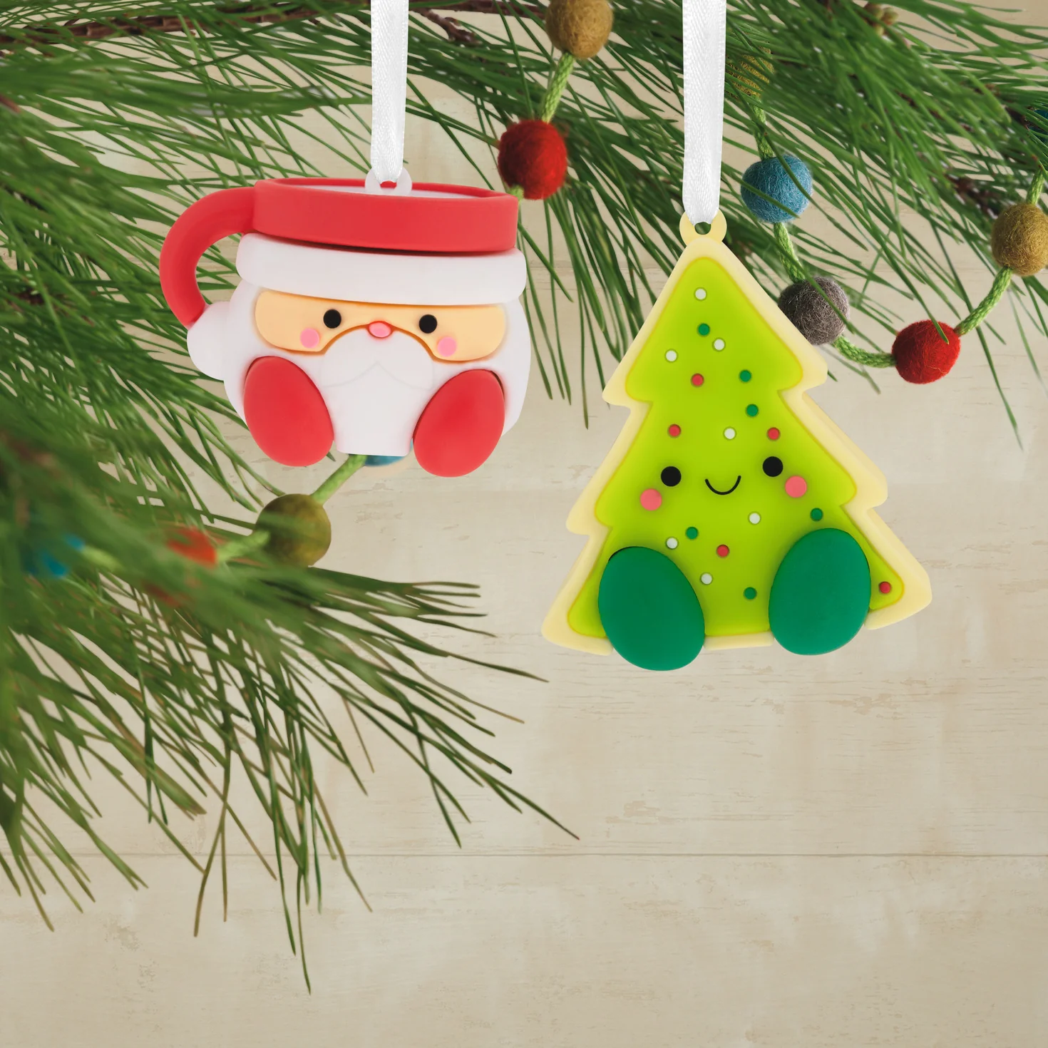 Better Together Santa Milk Mug and Christmas Tree Cookie Magnetic, Shatterproof, Set of 2 - Hallmark Christmas Ornament - Image 2
