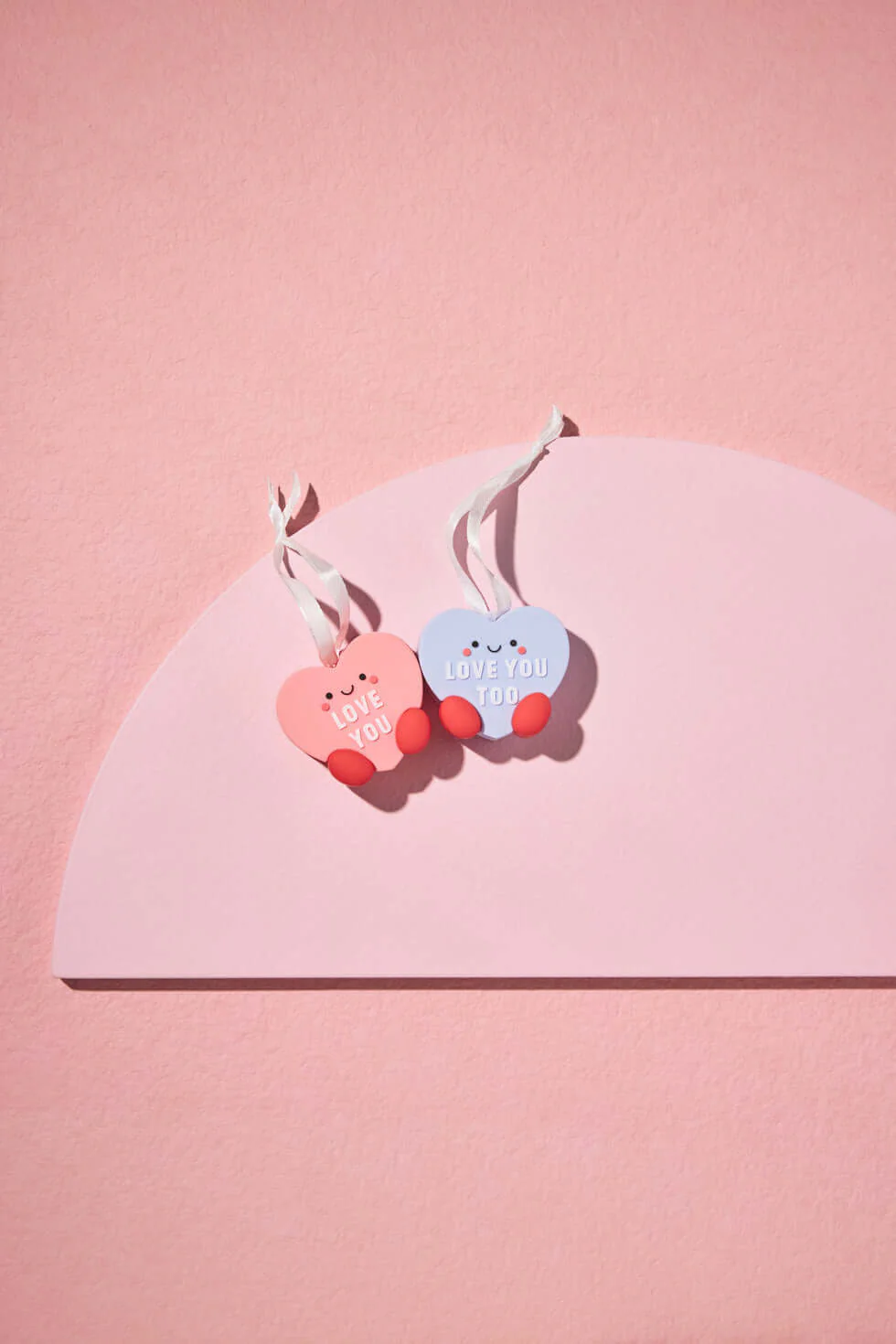 Better Together Candy Hearts, Magnetic, Shatterproof, Set of 2 - Hallmark Christmas Ornaments - Image 2