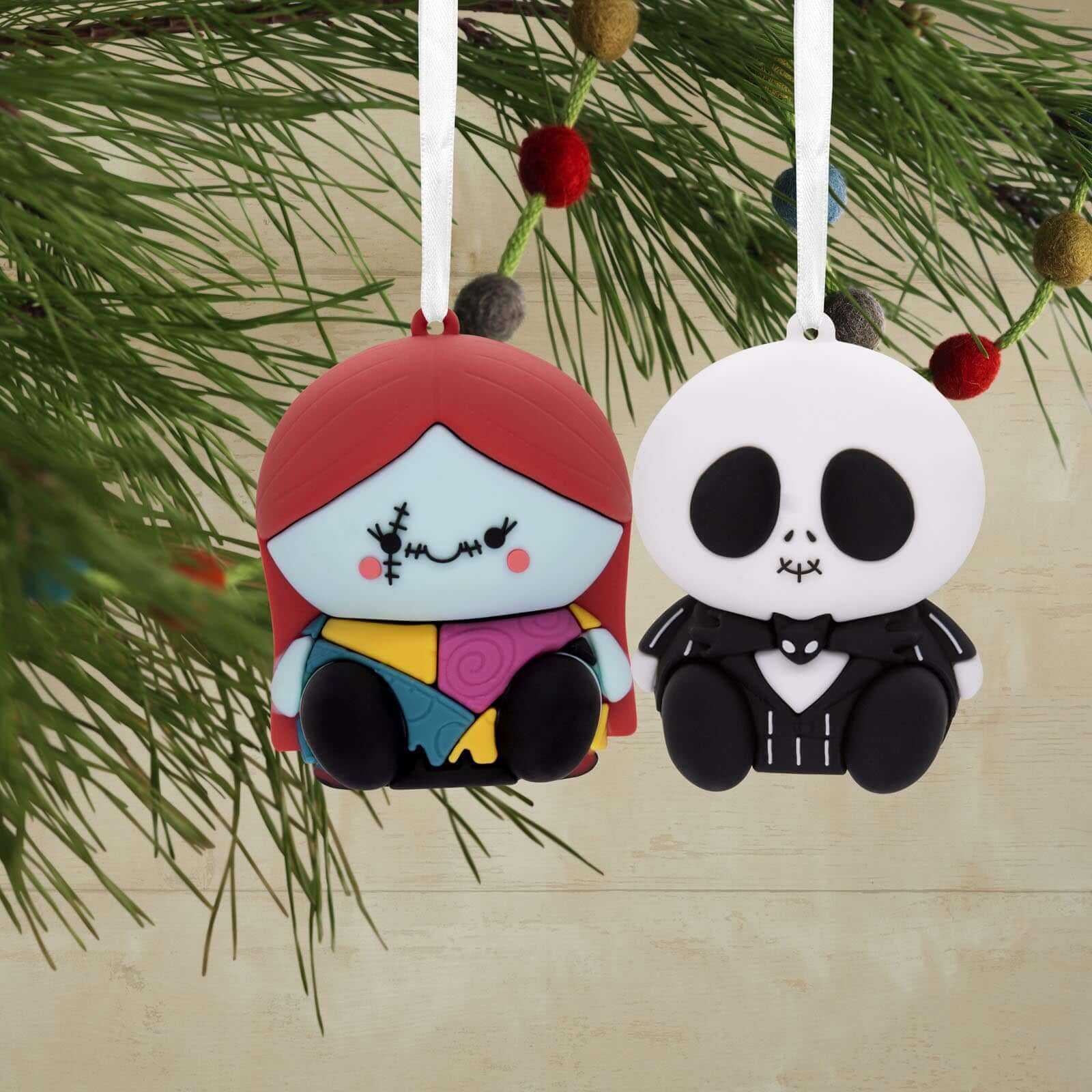 Better Together Disney Tim Burton's The Nightmare Before Christmas Jack and Sally Magnetic, Set of 2 - Hallmark Christmas Ornament - Image 2