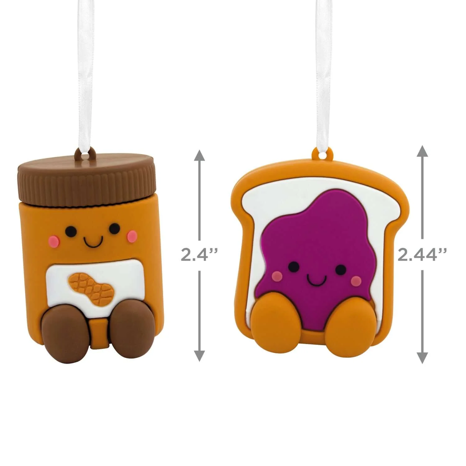 Better Together Peanut Butter and Jelly Magnetic, Shatterproof, Set of 2 - Hallmark Christmas Ornament - Image 3