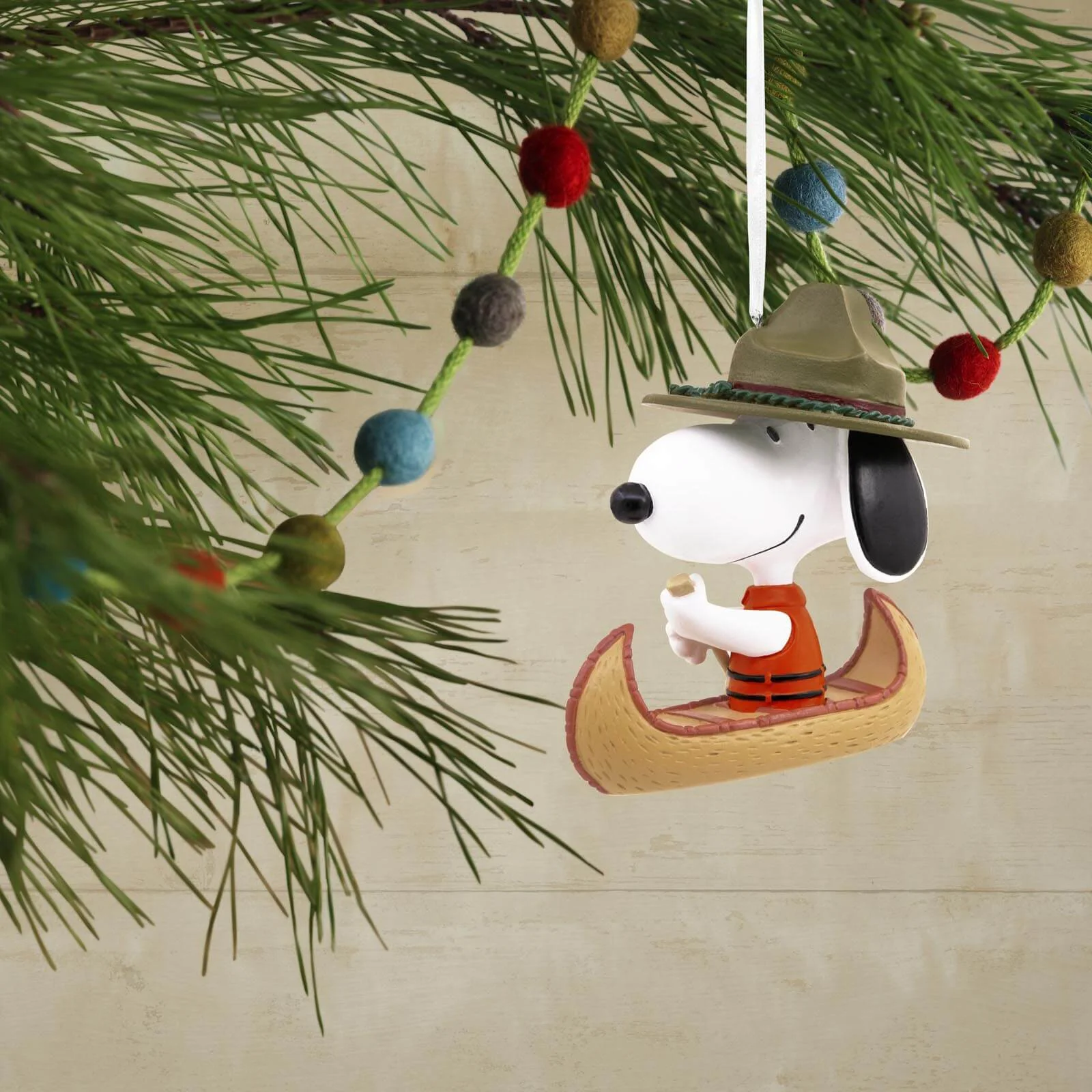 Peanuts® Snoopy in Canoe - Hallmark Christmas Ornament - Image 2
