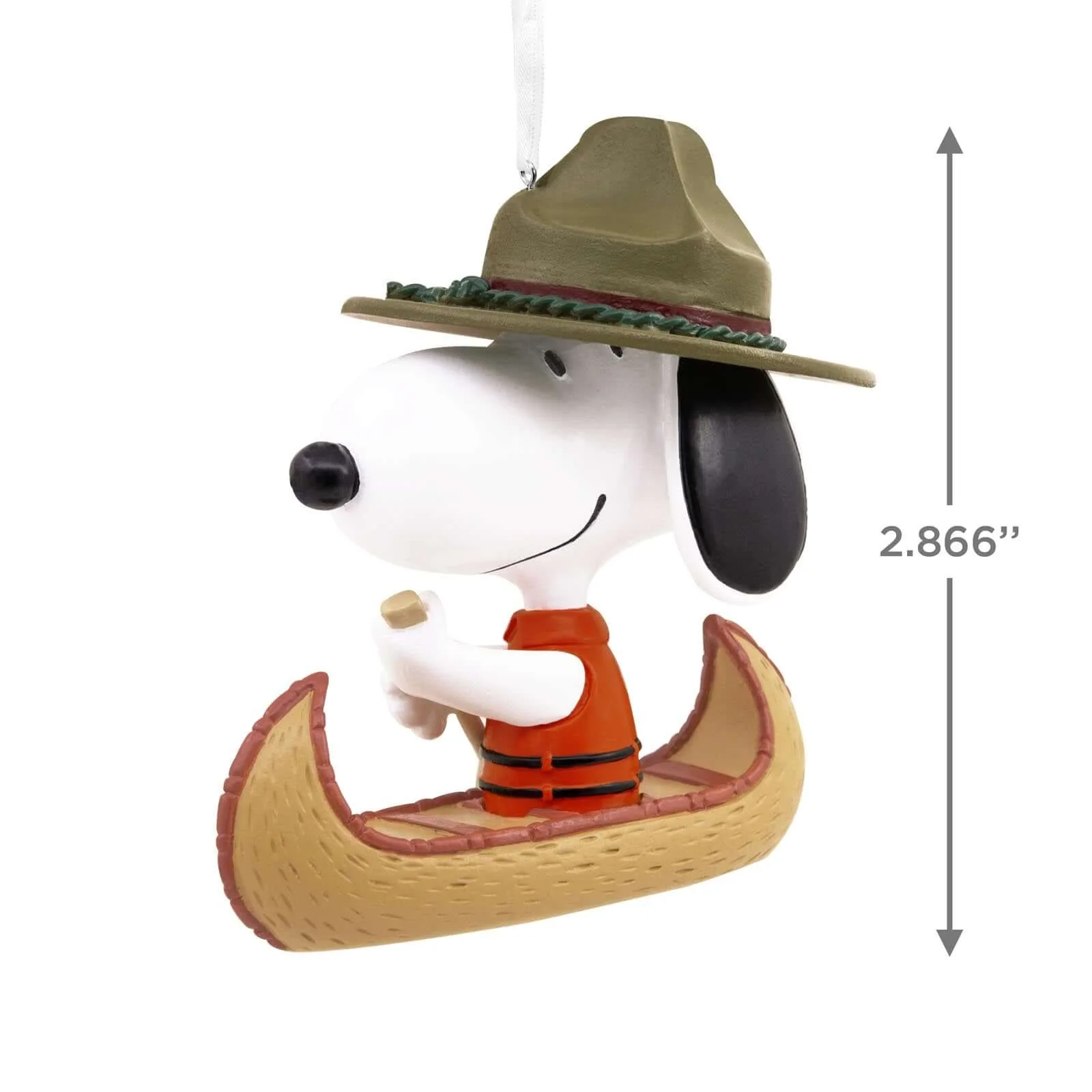 Peanuts® Snoopy in Canoe - Hallmark Christmas Ornament - Image 4
