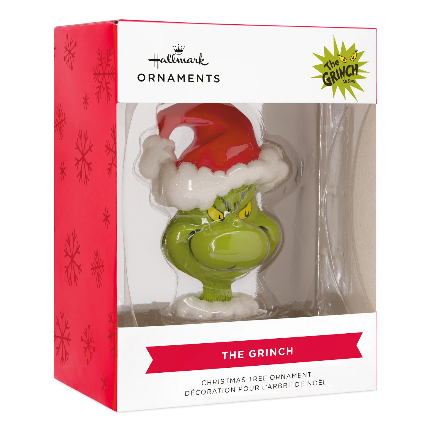 Dr. Seuss's How the Grinch Stole Christmas! Grinch in Santa Hat - Hallmark Christmas Ornament - Image 5
