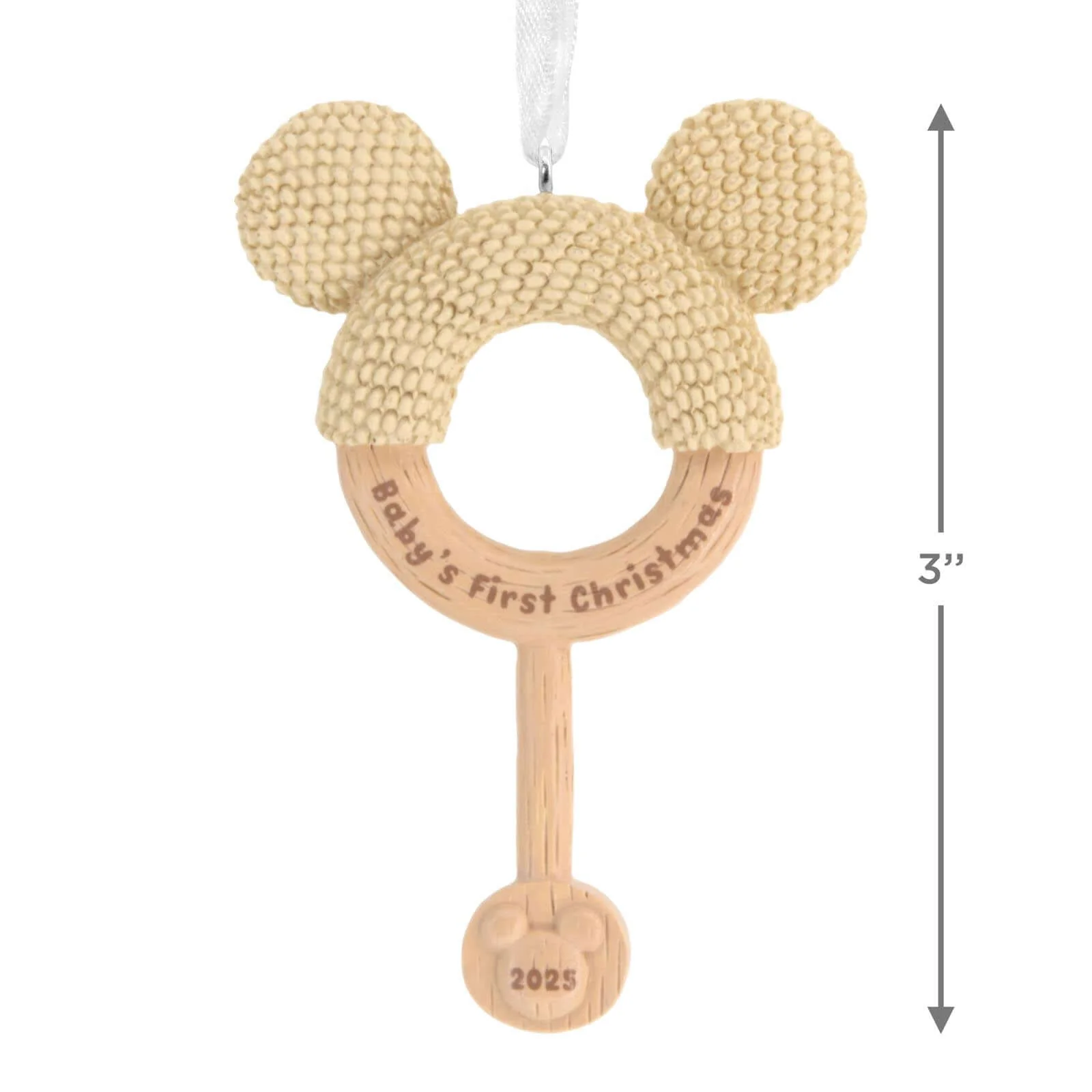 Disney Mickey Mouse Baby's First Christmas Rattle - Hallmark Christmas Ornament - Image 6