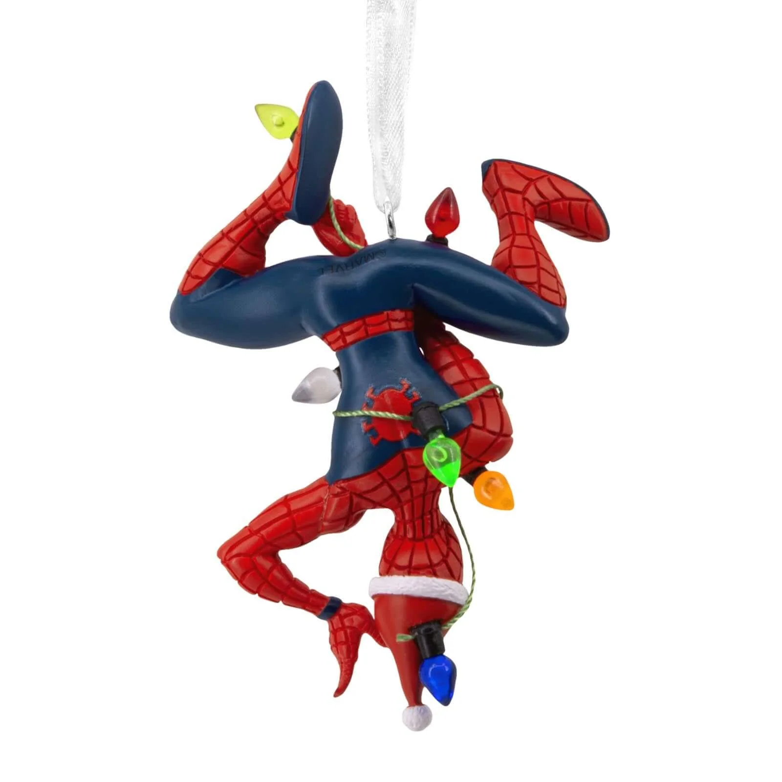 Marvel Spider-Man Hanging From Lights - Hallmark Christmas Ornament - Image 5