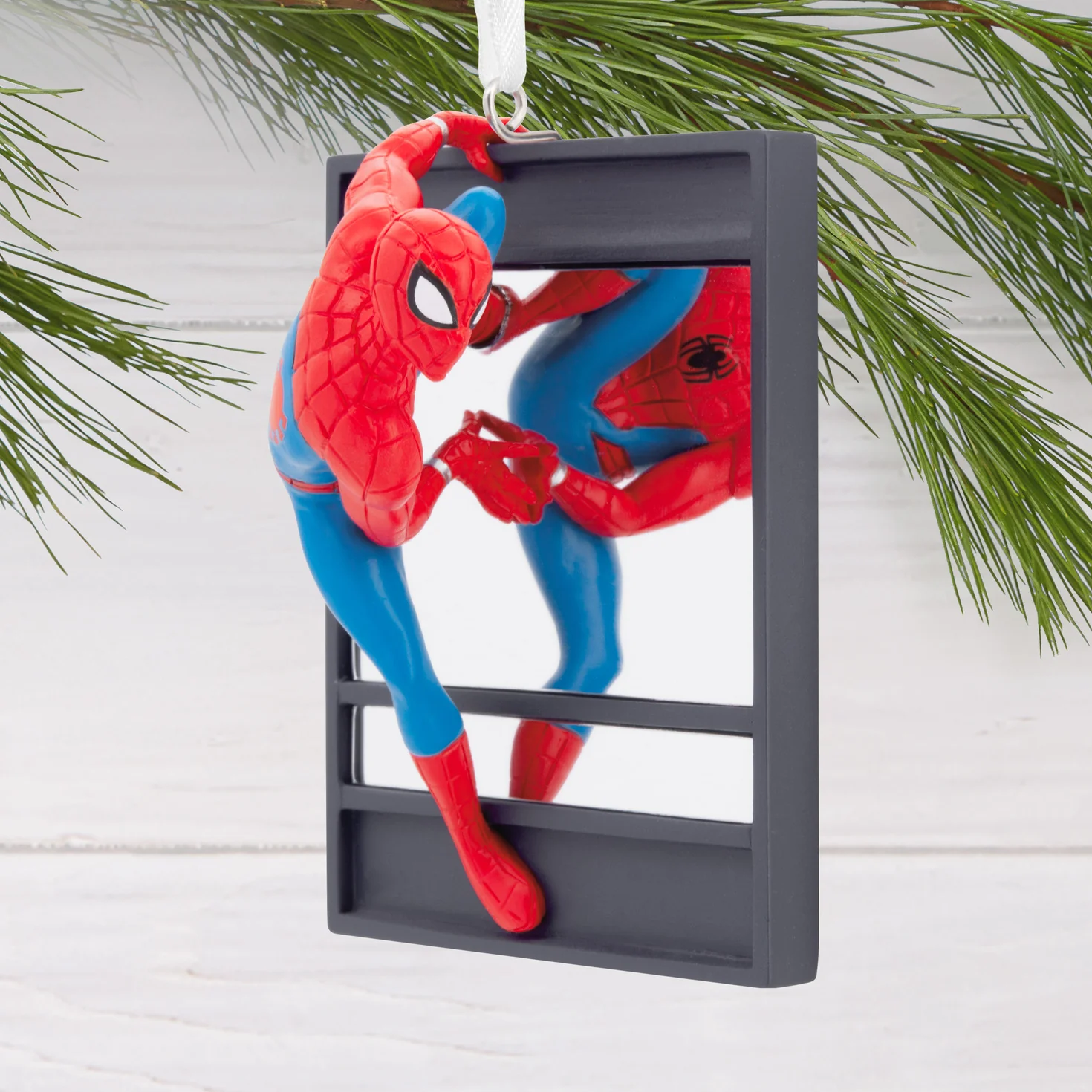 Marvel Spider-Man on Window - Hallmark Christmas Ornament - Image 2