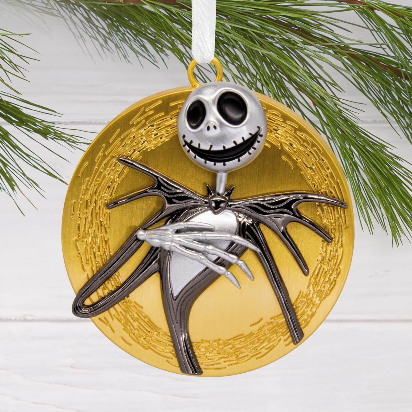 Disney Tim Burton's The Nightmare Before Christmas Jack Skellington on Moon, Metal - Hallmark Christmas Ornament - Image 2