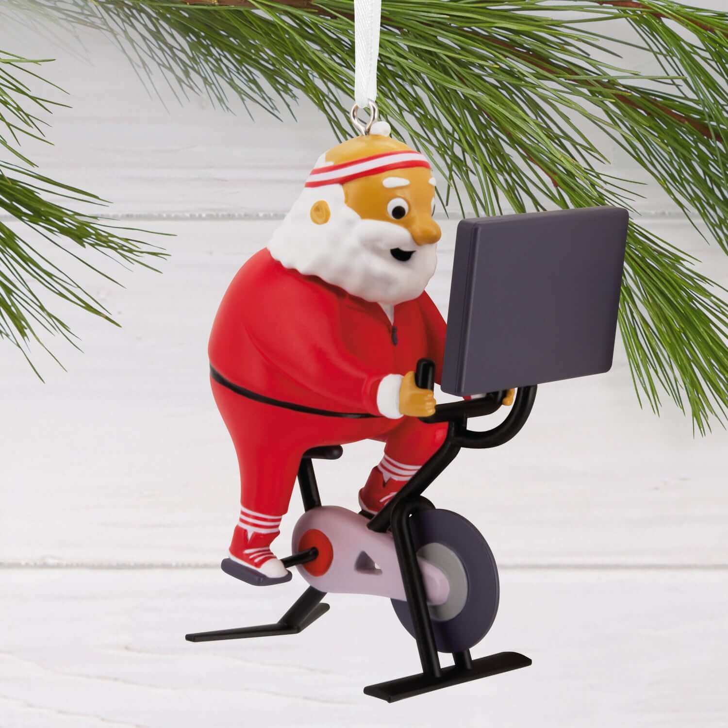 Cycling Santa - Hallmark Christmas Ornament - Image 2