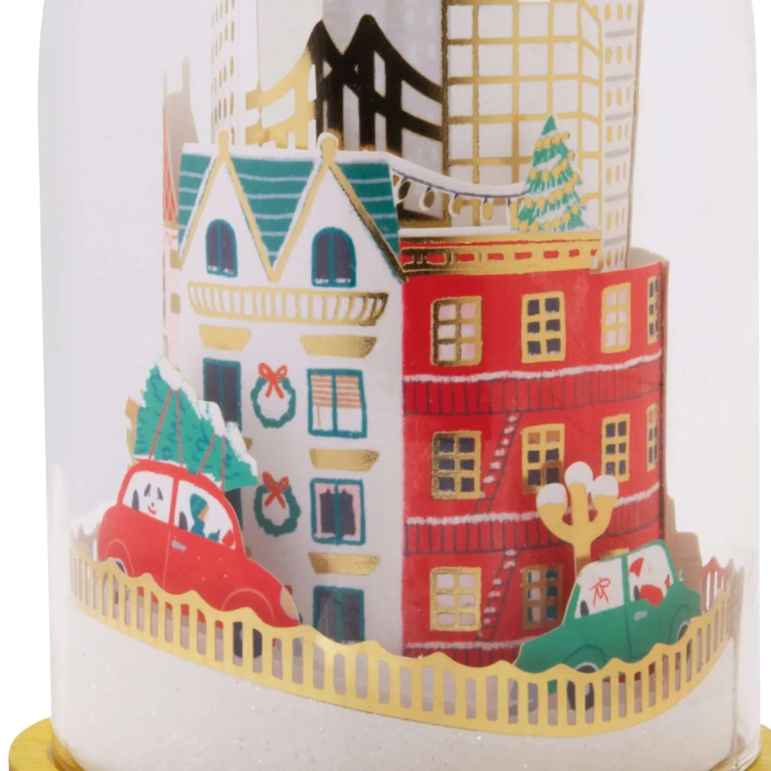 Signature City Scene Cloche, Glass and Paper - Hallmark Christmas Ornament - Image 3